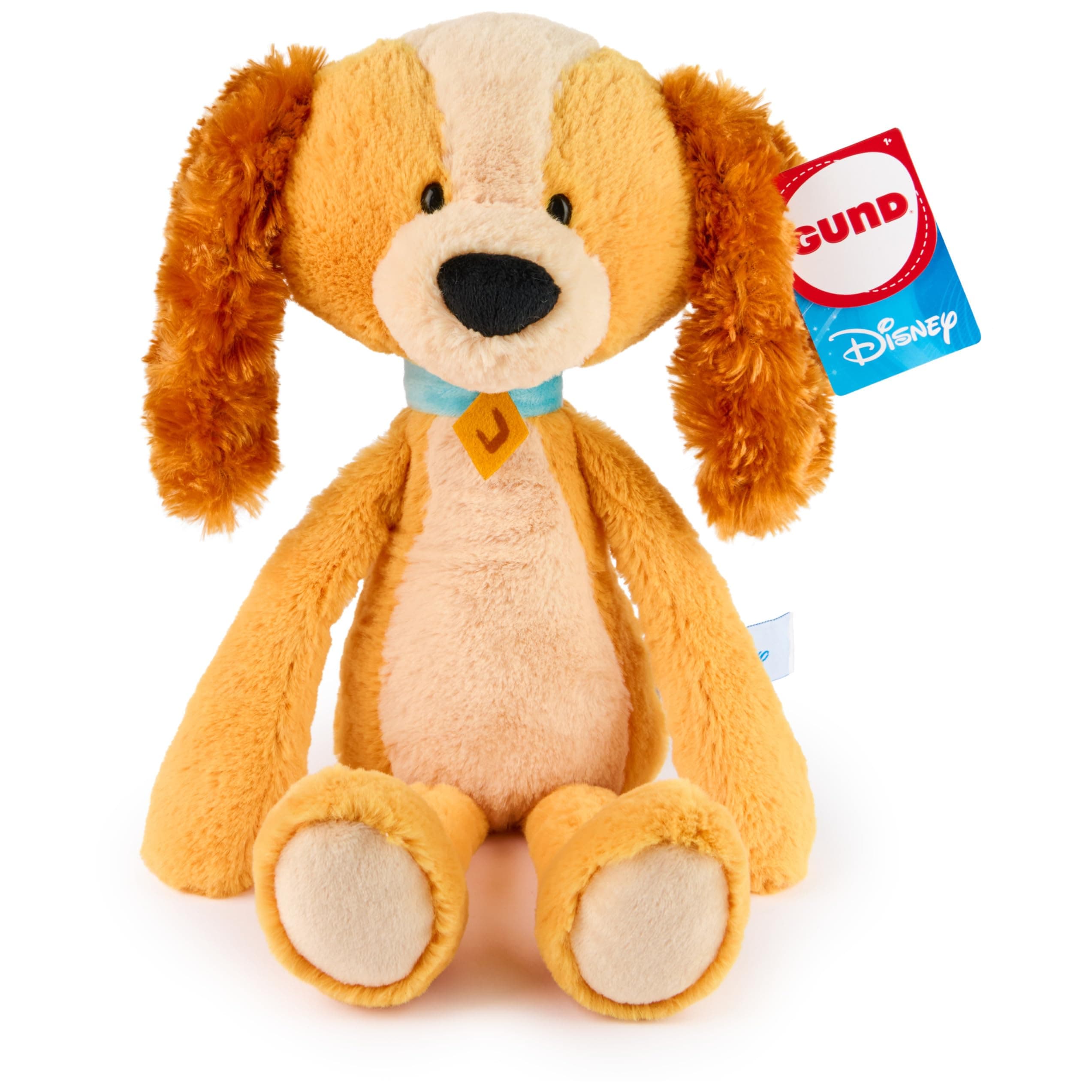 Disney Official Lady Toothpick Plush, Lady and The Tamp, Dog Stuffed Animal for Ages 1 and Up, Brown, 15”