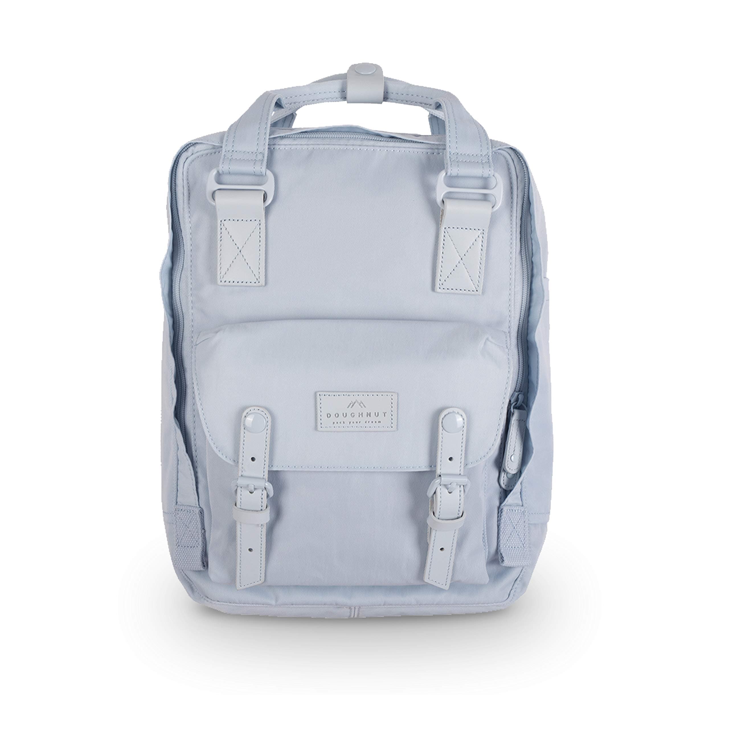 Doughnut Macaroon Pastel Series 16L Travel Backpack Ladies College Lightweight Commuter Casual Daypacks Bag Backpack (Blue Lotus)