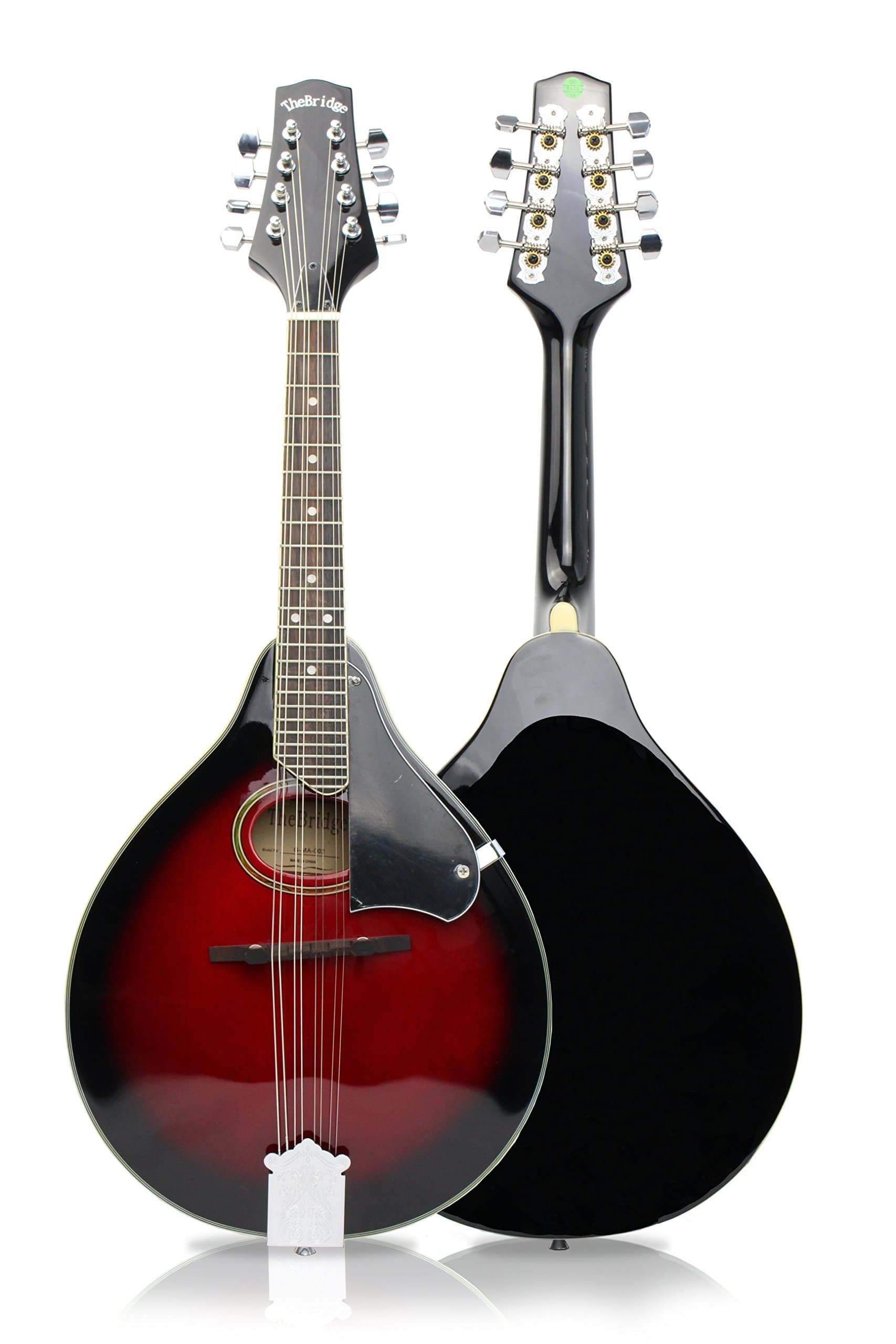 Banjos Ireland - 'The Bridge' Folk Bluegrass Mandolin - Cherry Sunburst with Leather Hard Case