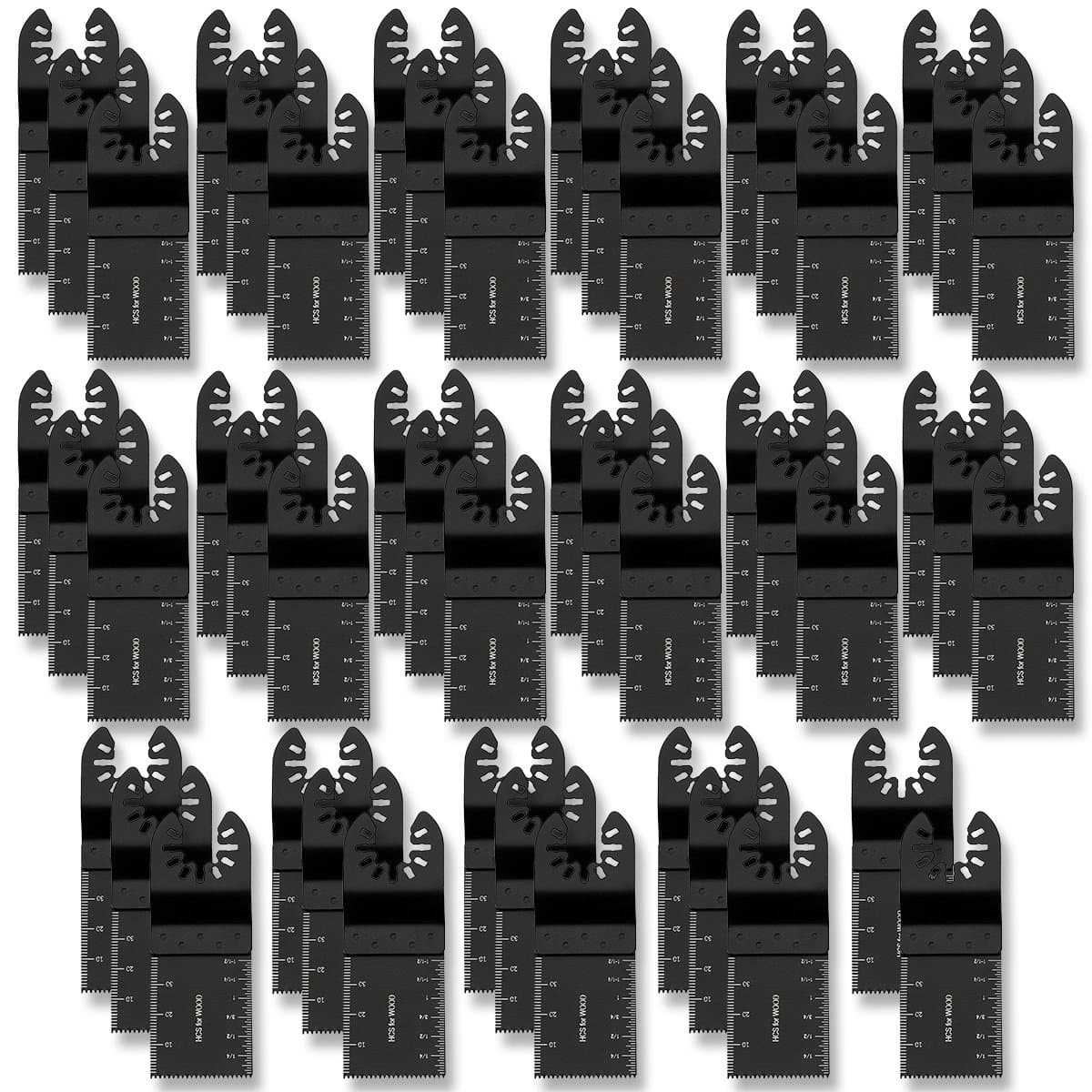 50PCS Universal Oscillating Quick Release Saw Blades Set Multitool Tool Blade for Bosch Craftsman Dremel FEIN Ridgid TCH Makita Milwaukee