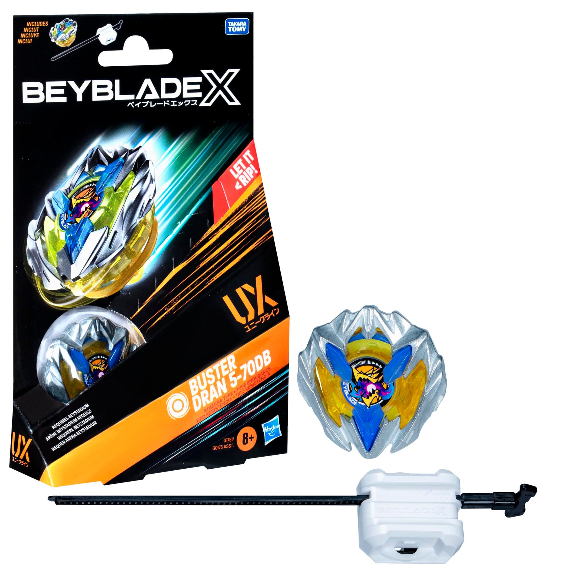 Beyblade X Buster Dran 5-70DB UX Starter Pack Top and Launcher
