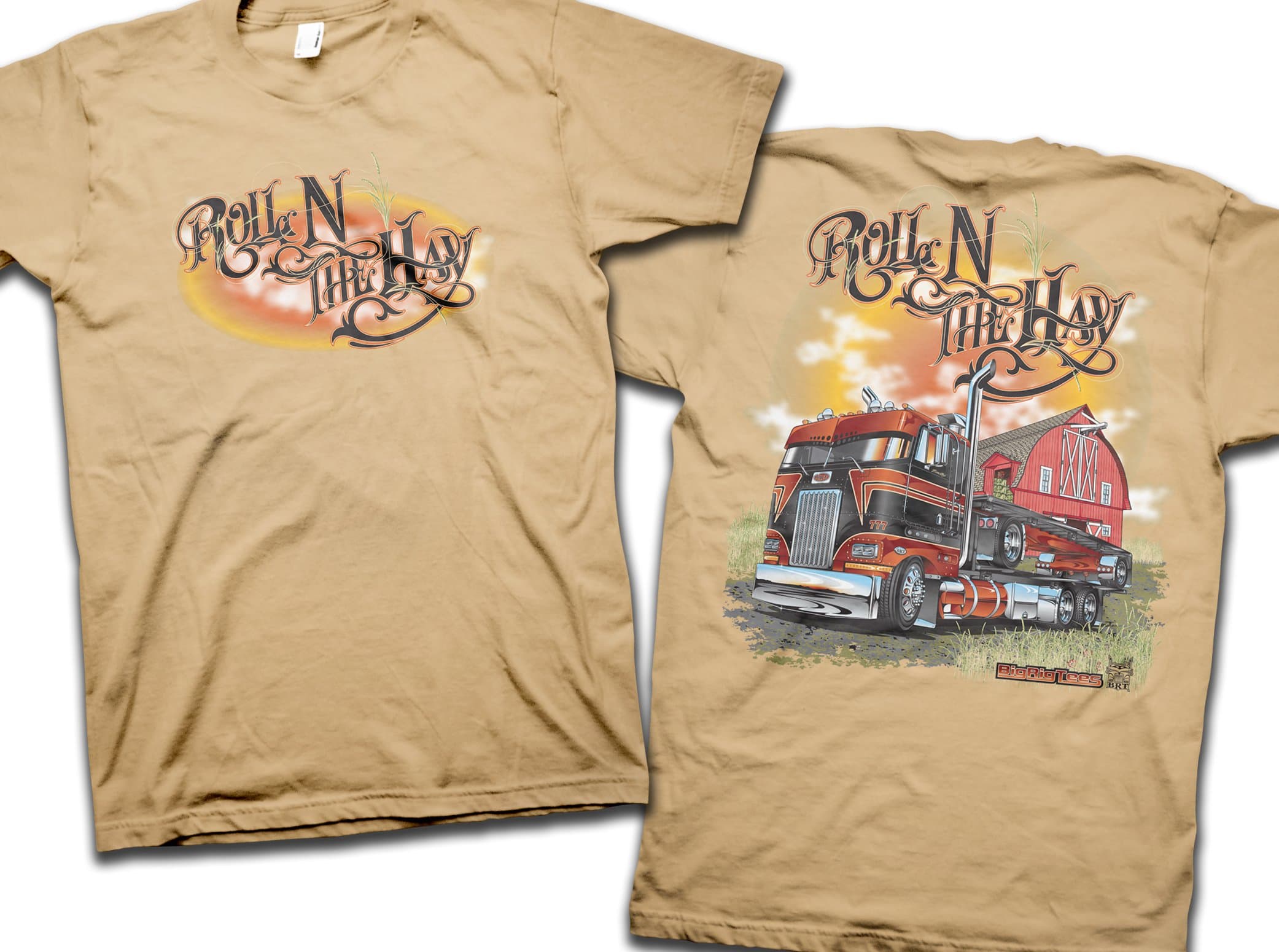 Big Rig Tees 'Rollin' N the Hay' T-Shirt (X-Large)