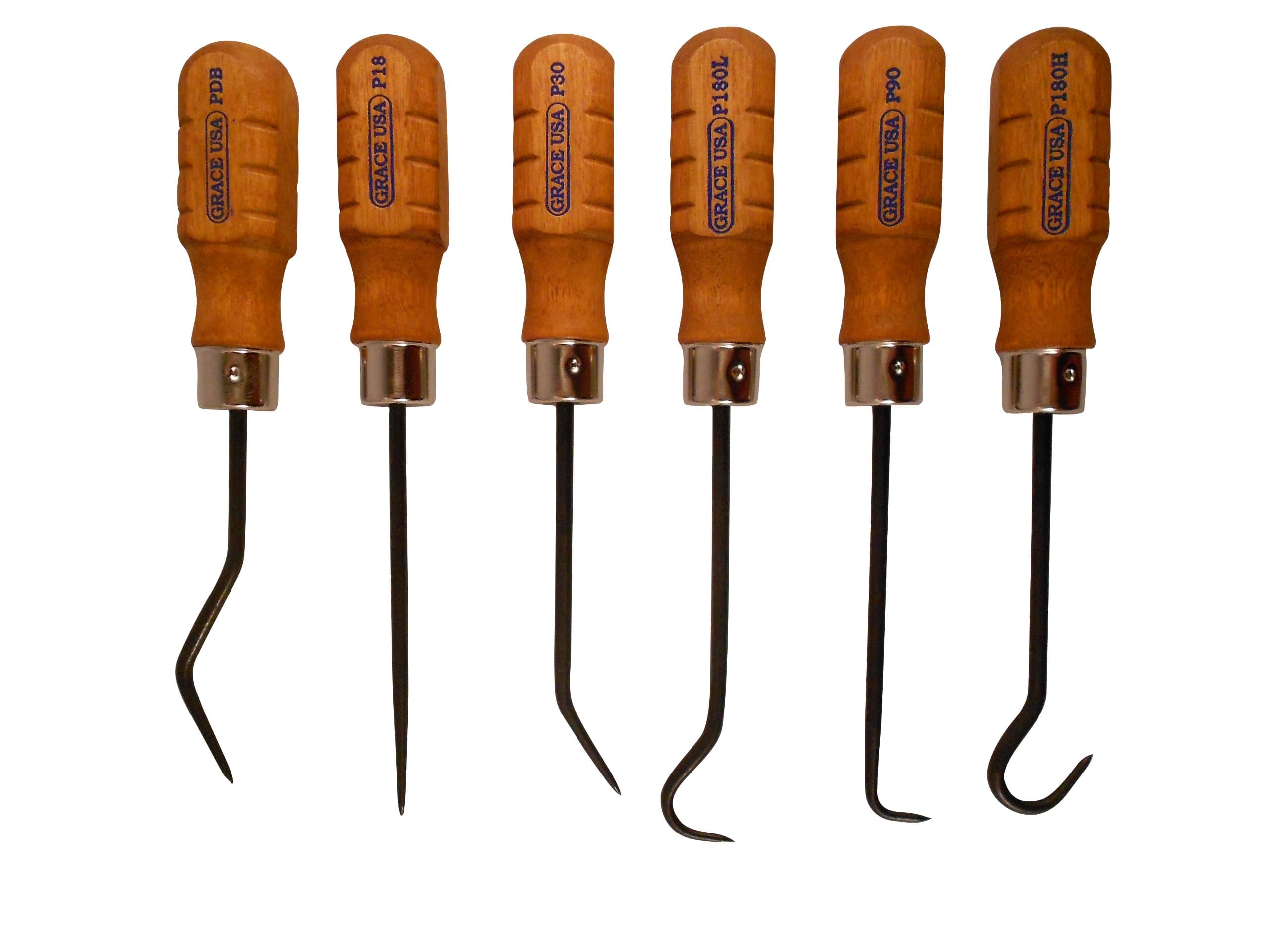 Grace USA - Hook and Pick Set - 6-Piece Set - HP6- Gunsmith Tools and Accessories