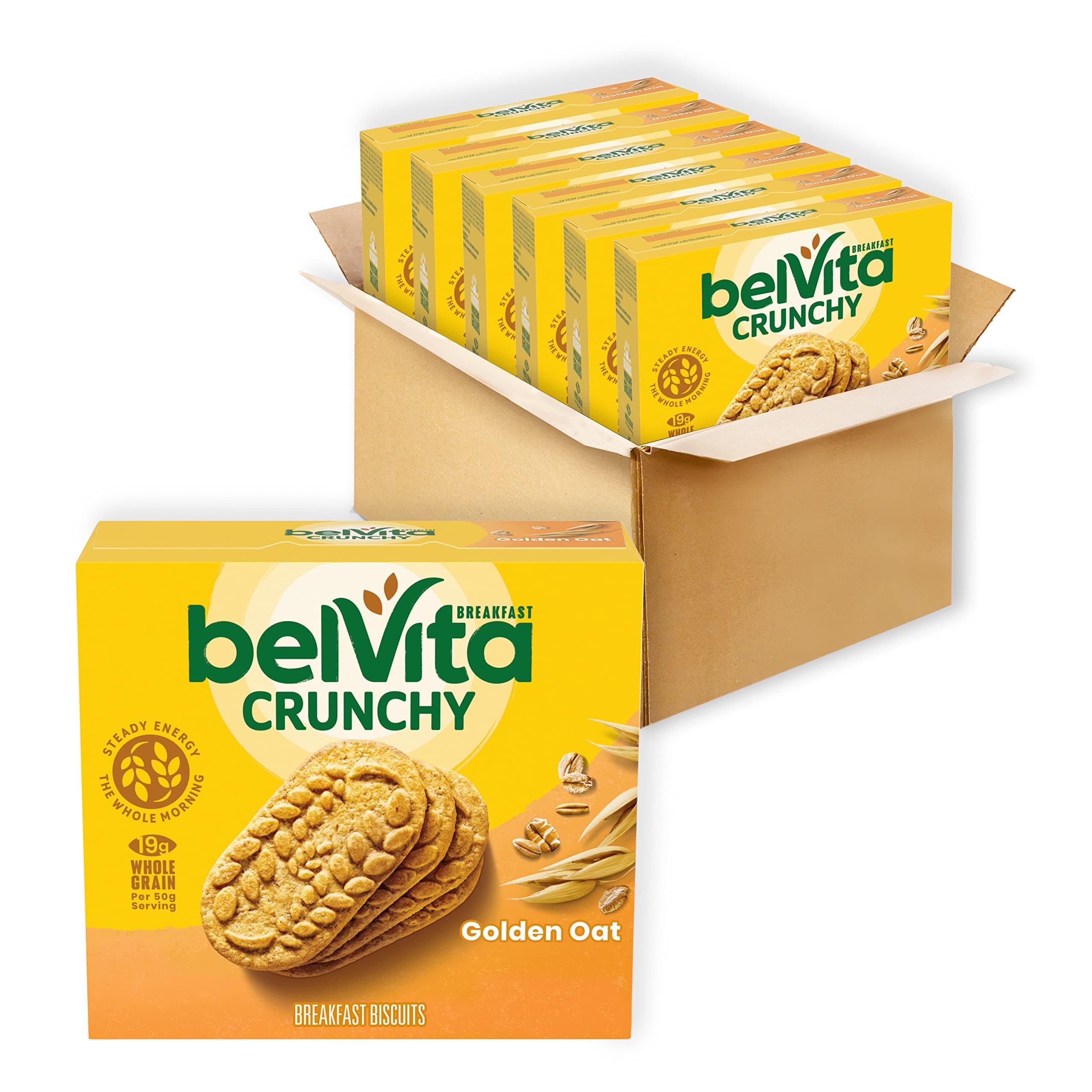 - Breakfast Bars Biscuits, Golden Oat, 30 Total Packs, 6 Boxes (4 Biscuits Per Pack)