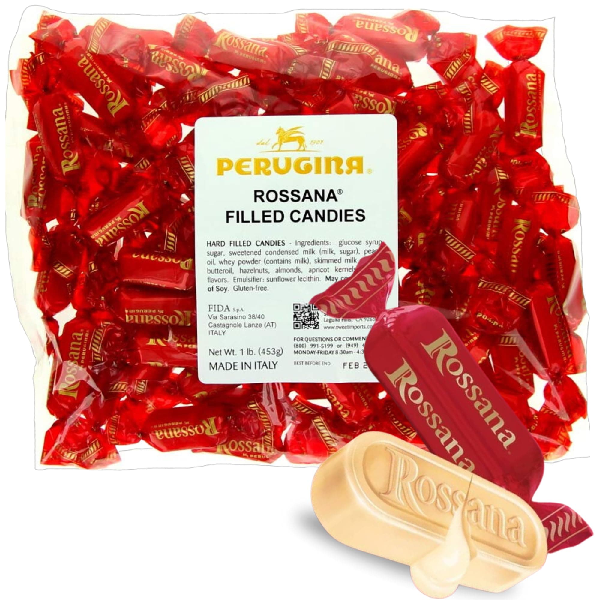 Perugina Rossana Hard Candies, 1lb Bag