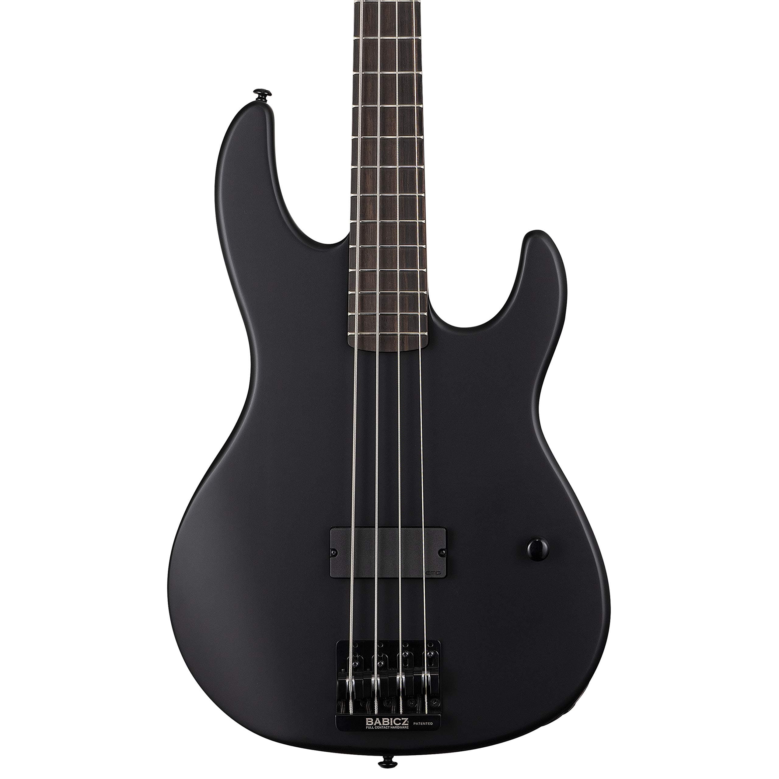 ESP LTD AP-4 Black Metal Bass Guitar, Black Satin