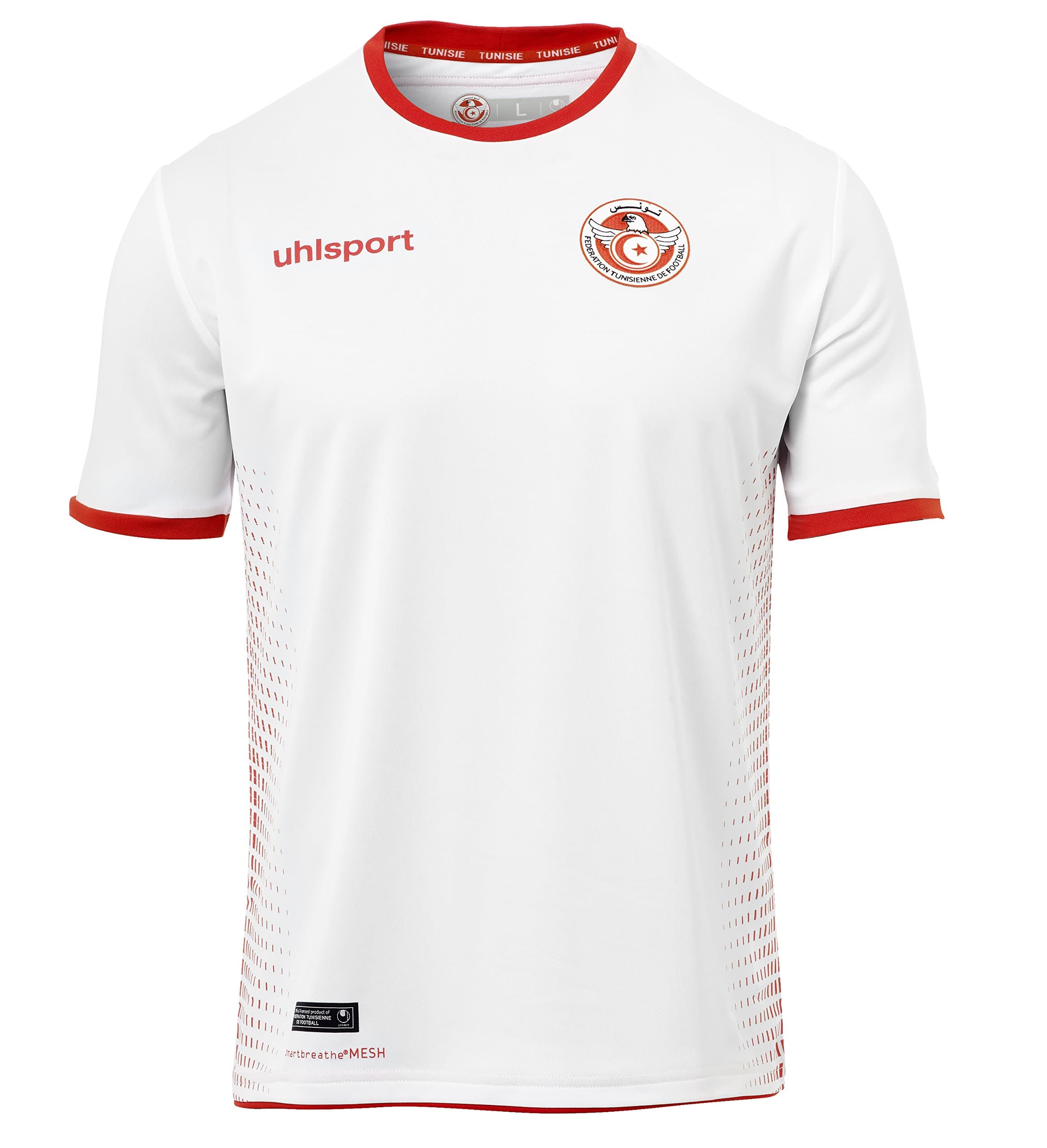 uhlsport 2018-2019 Tunisia Home Football Soccer T-Shirt Jersey