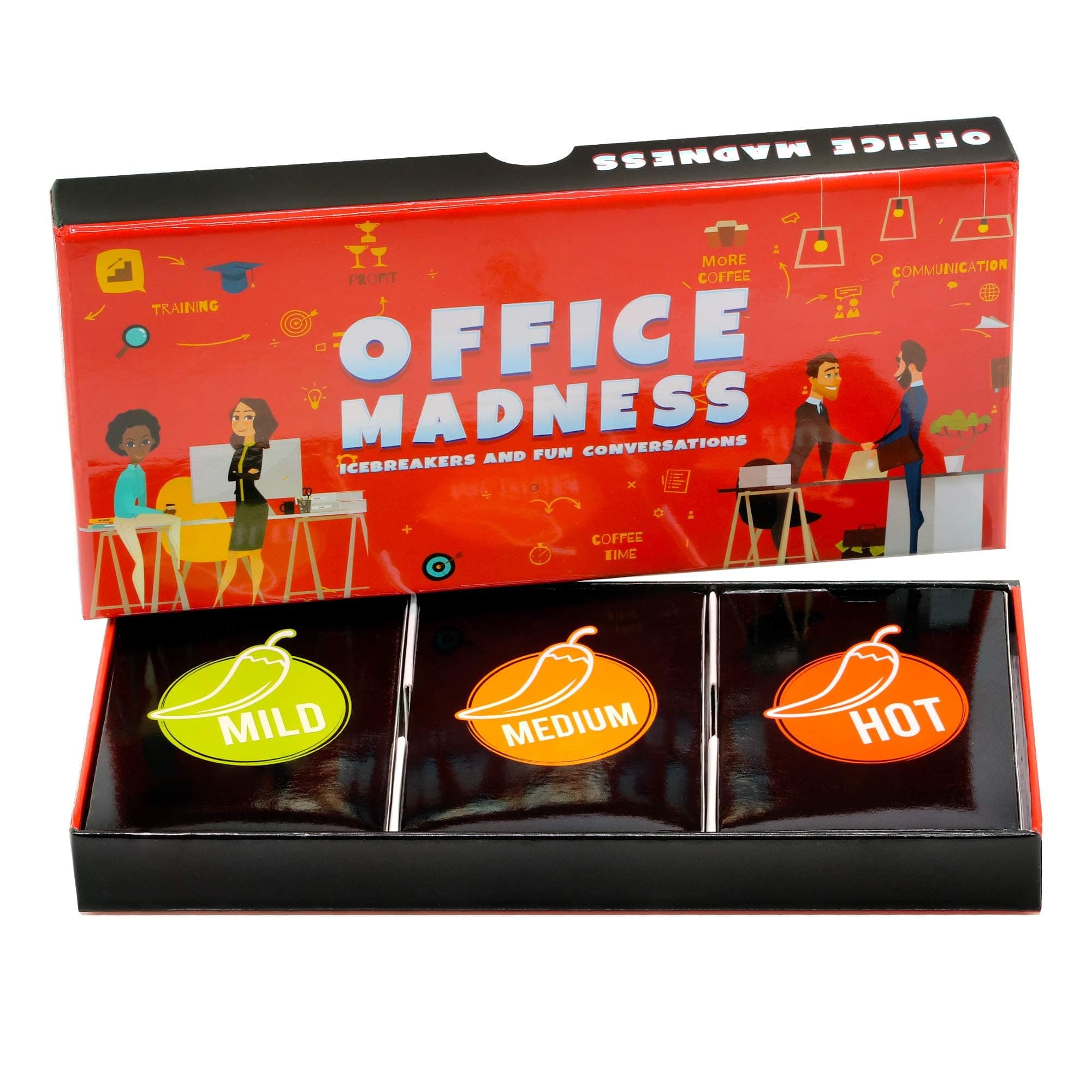 Team Building Card Game with 150 Icebreakers and Funny Questions | 3 in 1 Funny Office Game and Conversation Starter | Great for Office Parties and Corporate Retreats