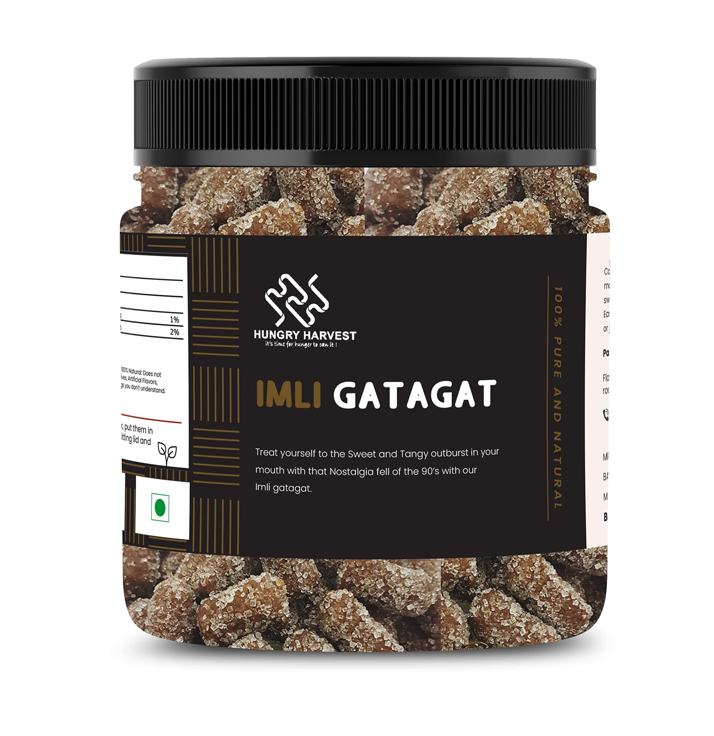 Imli Gatagat Candy | Tamarind Emly gatagat Candy | Khatta Meetha Chulbuli Imli [Jar Pack] (300 Grams (Pack of 1 of 300 Grams))