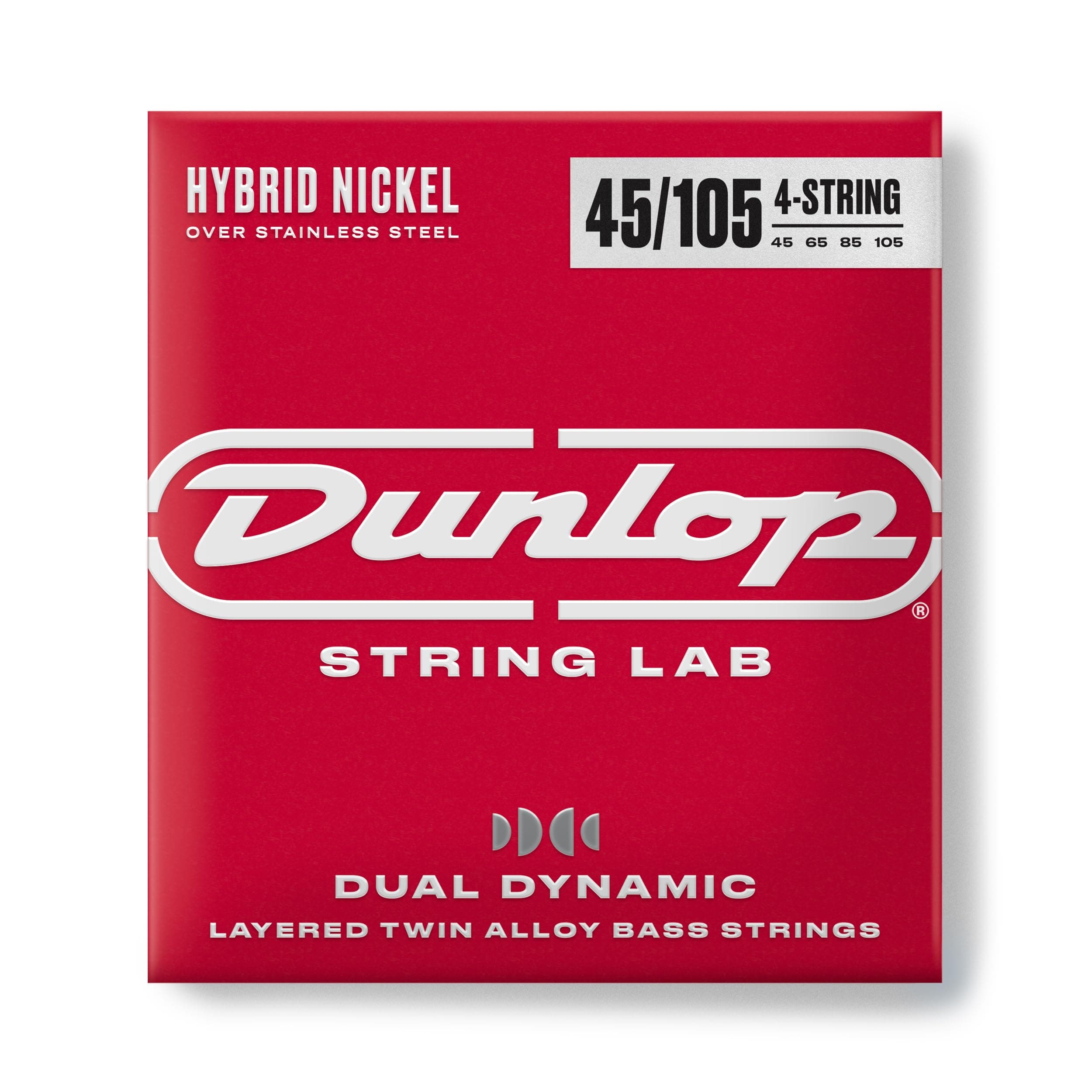 Dual Dynamic Layered Twin Alloy Hybrid Wound Nickel Bass Strings 45-105