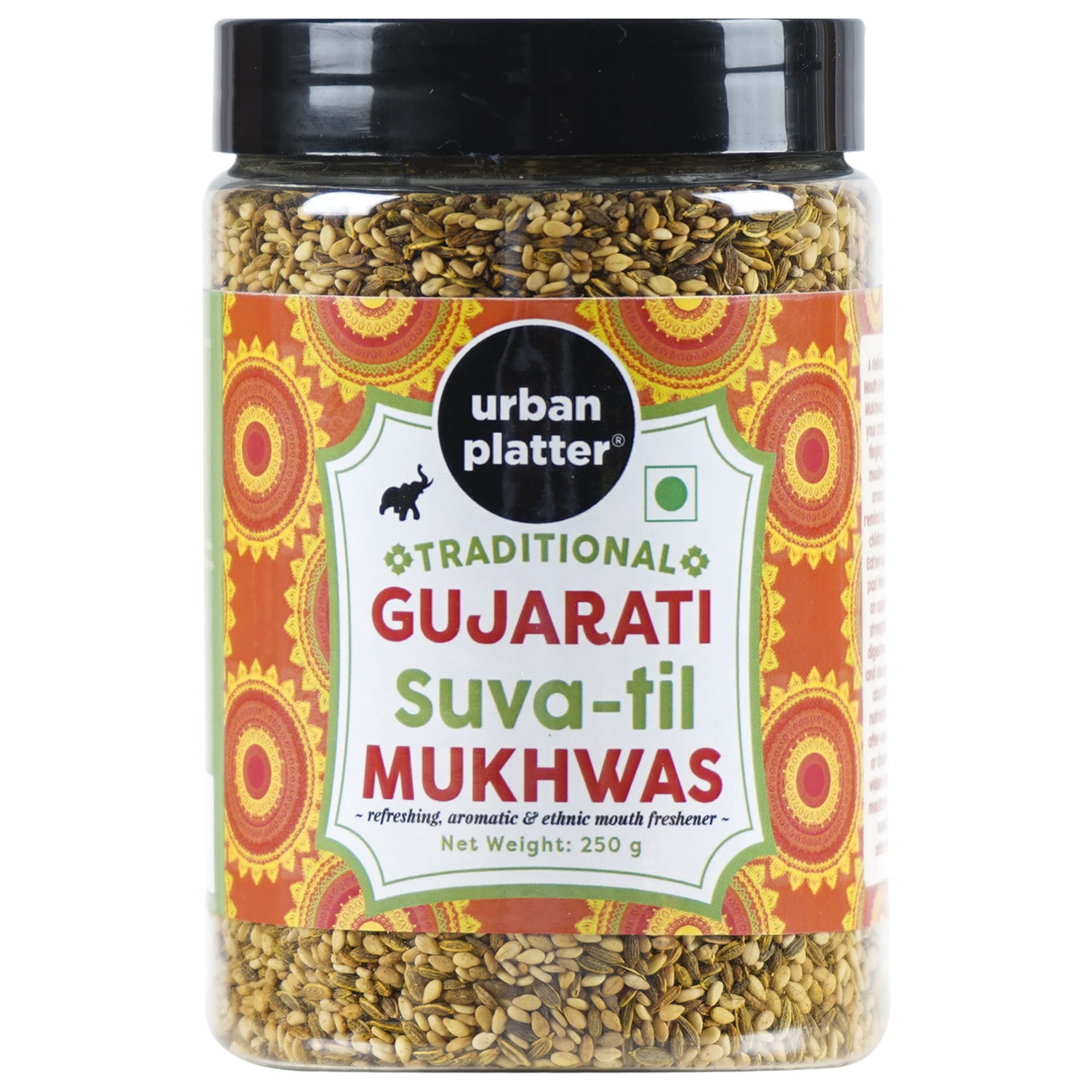 Urban Platter Traditional Gujarati SUVA-til Mukhwas, 250g (Mouth Freshener | Digestive | After-Meal Snack | Rich in Fibre)