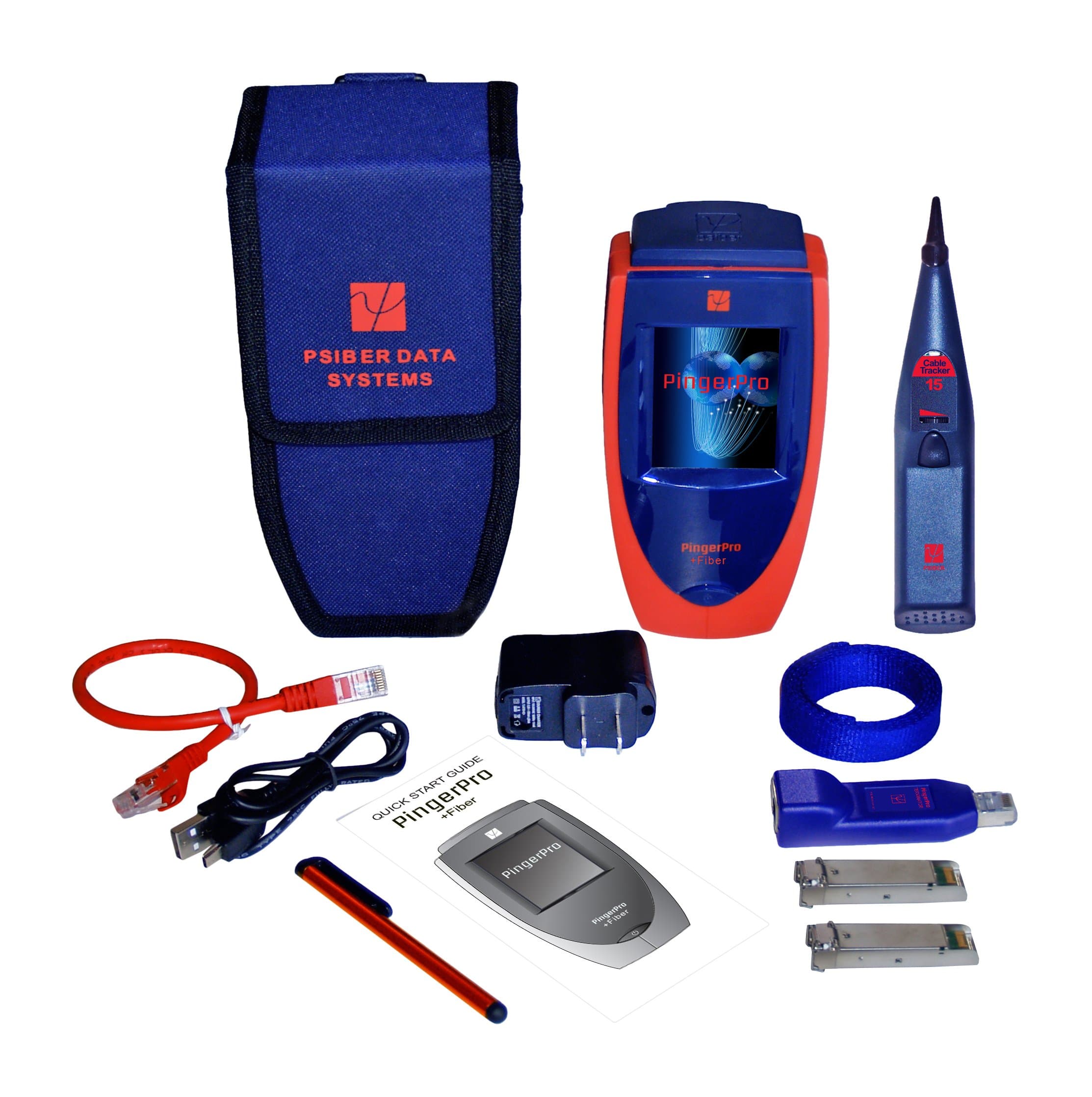Psiber Data Systems PRO7615 Fiber Cable and Network Management Tool Plus CT15 Tone Probe