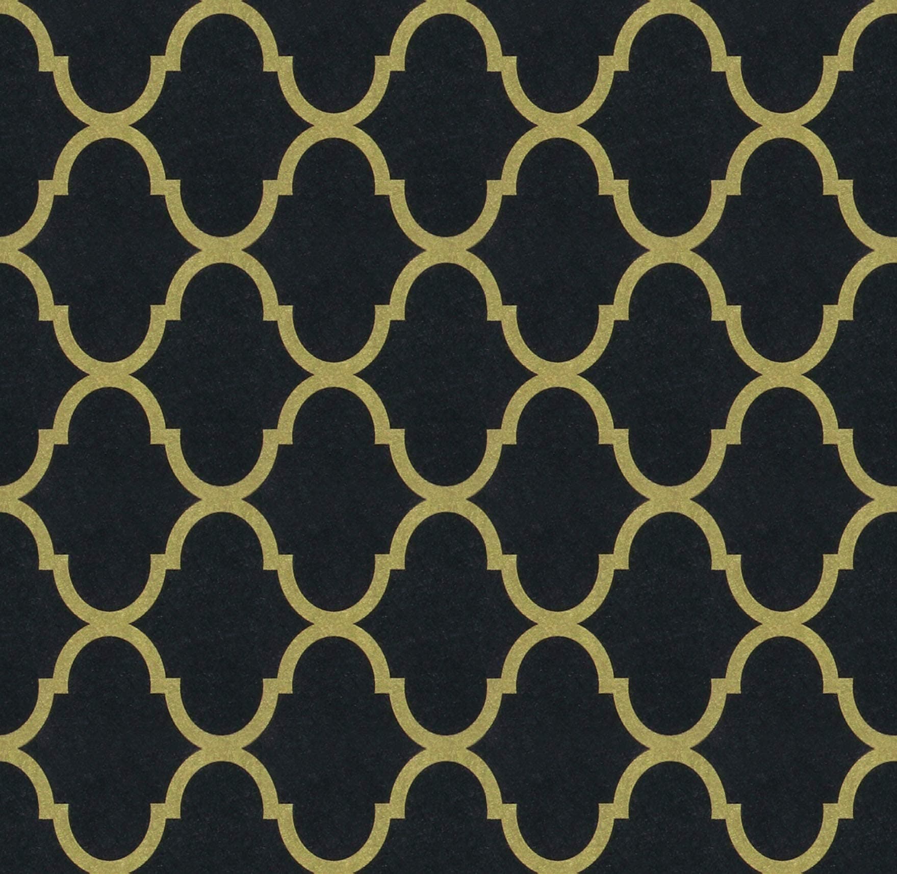 Peel and Stick Wallpaper Black/Gold Trellis Removable Wallpaper Self Adhesive Modern Geometric Textured Contact Paper for Cabinets Bathroom Kitchen Wall Covering Vinyl 78.7inx15.7in Renter Friendly