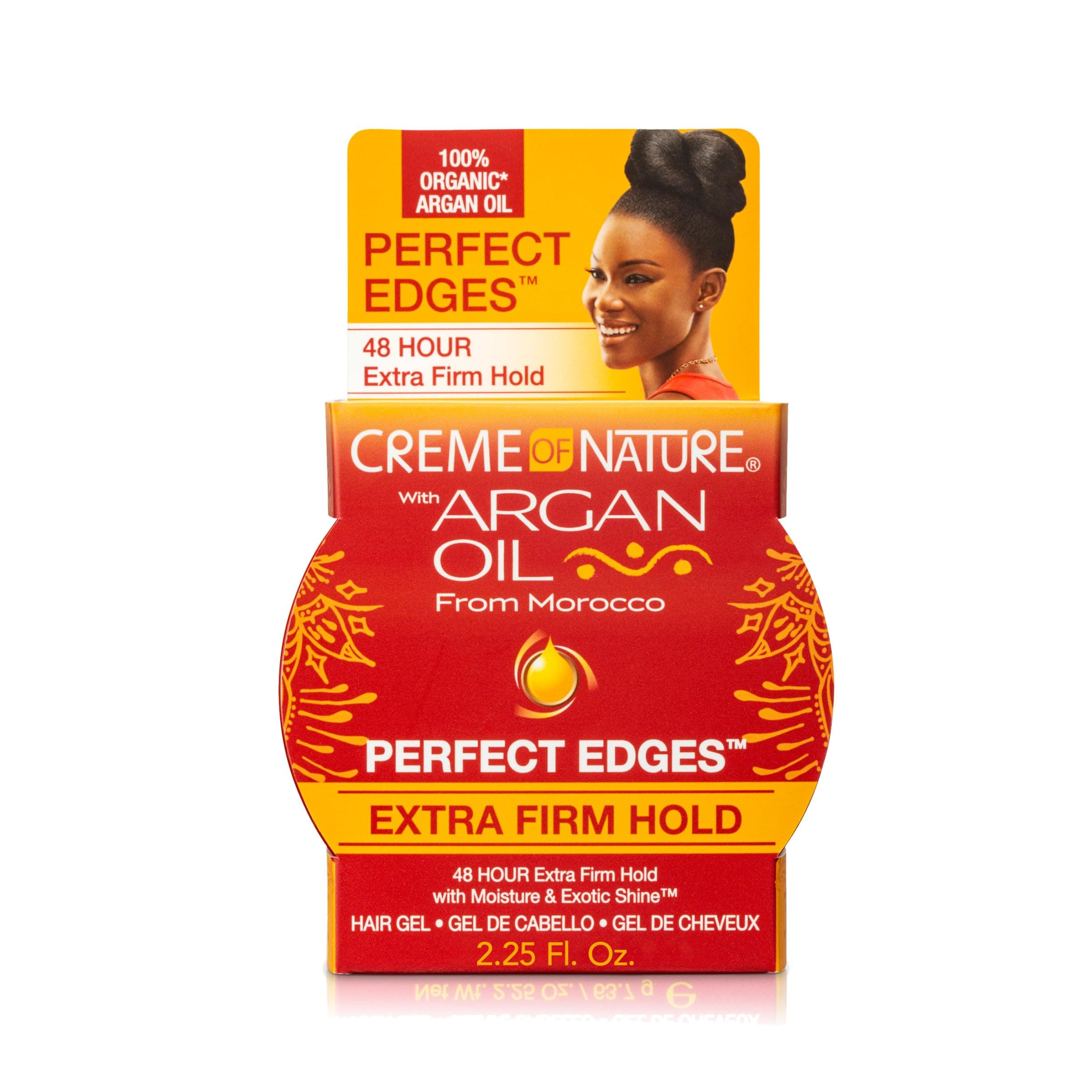 Perfect Edges™ Extra Firm Hold Gel, 48-Hour Sleek Style Edge Control, Infused with 100% Moroccan Argan Oil, Non-Flaking, 2.25 oz
