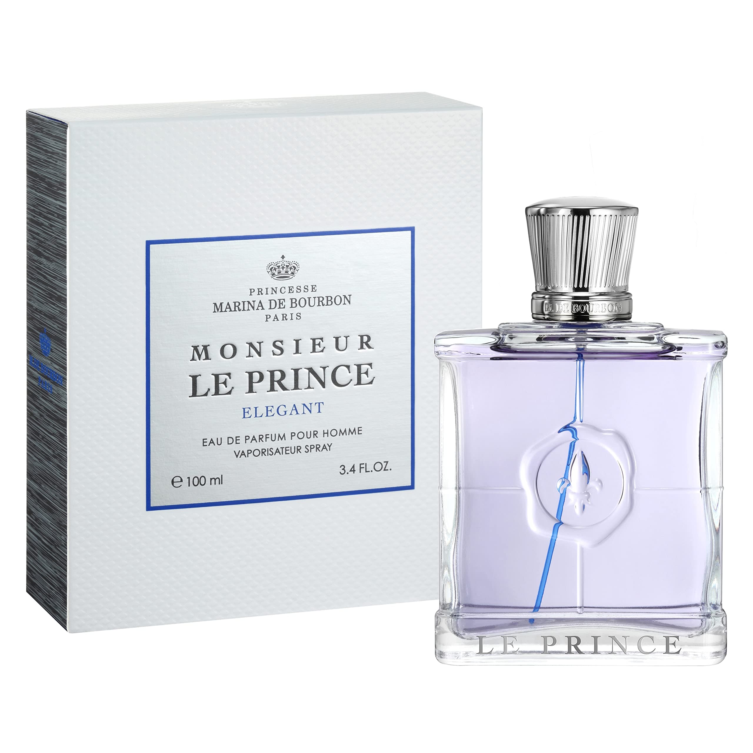 Monsieur Le Prince Elegant by Princesse Marina Bourbon for Men 3.4 oz Eau de Parfum Spray