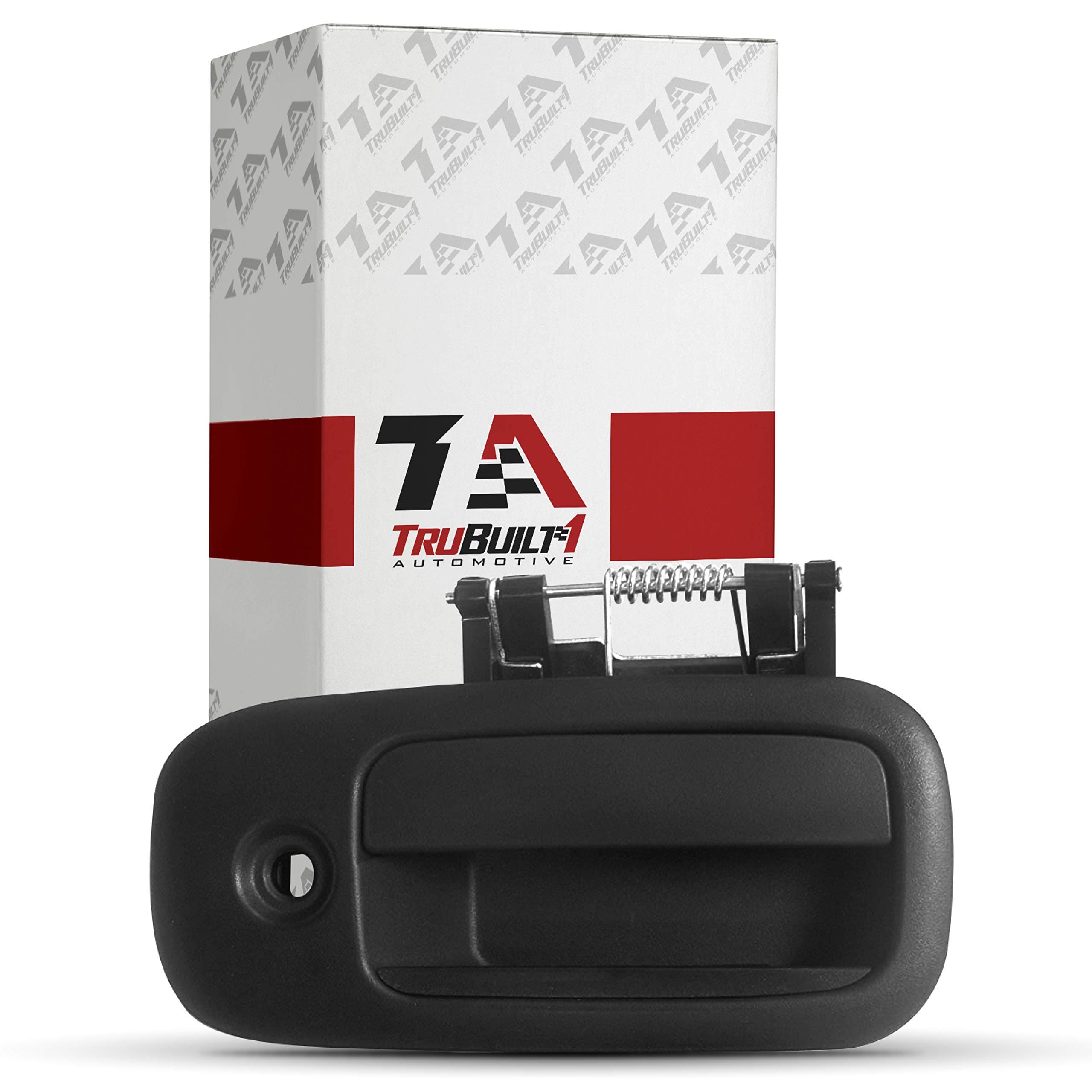 T1A Exterior Passenger Sliding Door Handle - Compatible with 2003-2009 Chevrolet Express 1500 2500 3500; 03-09 GMC Savana 1500 2500 3500 - Textured Black - OEM 25866275, 10359096, 25942270, 83373