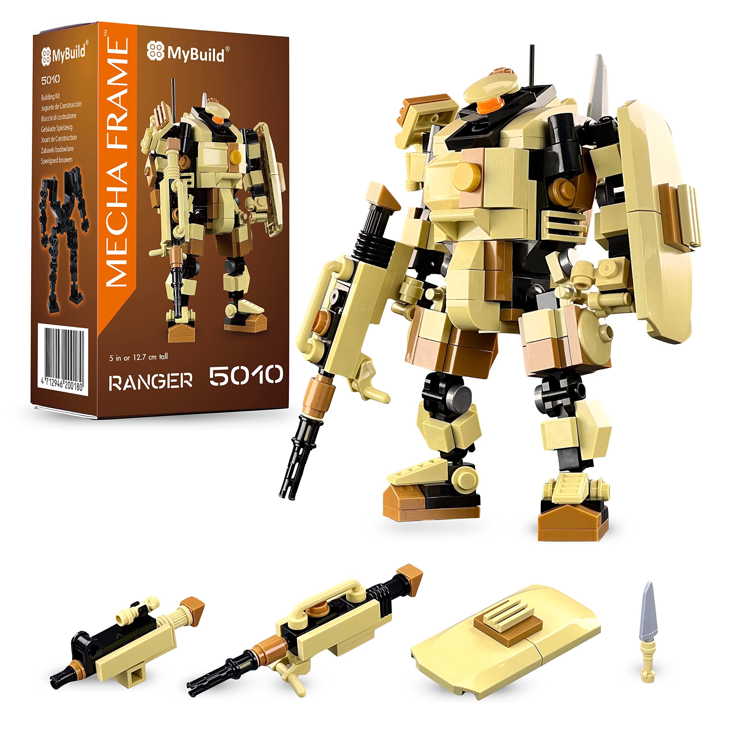 MyBuild Mecha Frame Sci-Fi Series Ranger Robot Mech Building Set Toy Building Block Figure 5010