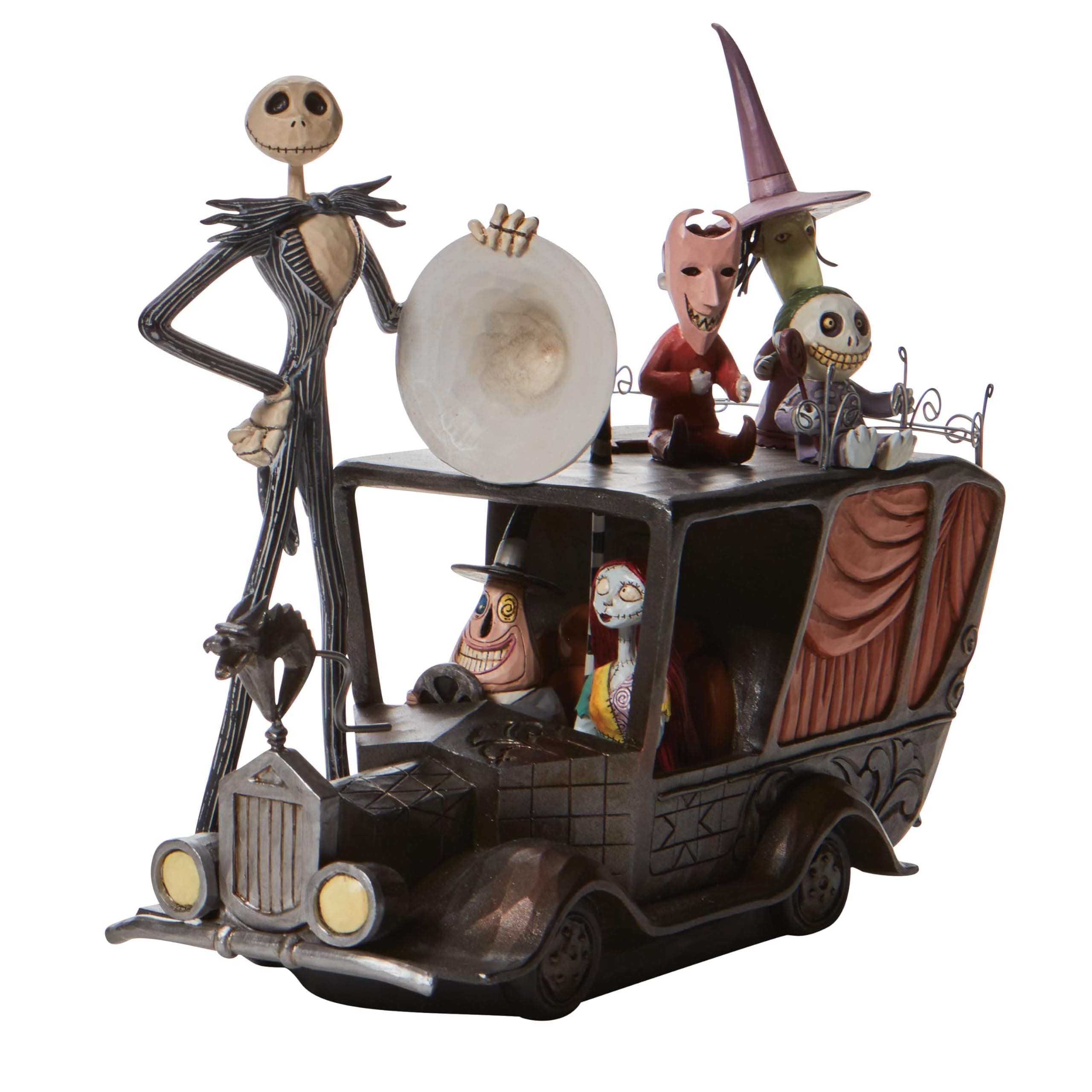 Enesco Disney Traditions by Jim Shore The Nightmare Before Christmas Characters on Mayor's Car Figurine, 6.5 Inch, Multicolor (6002841)