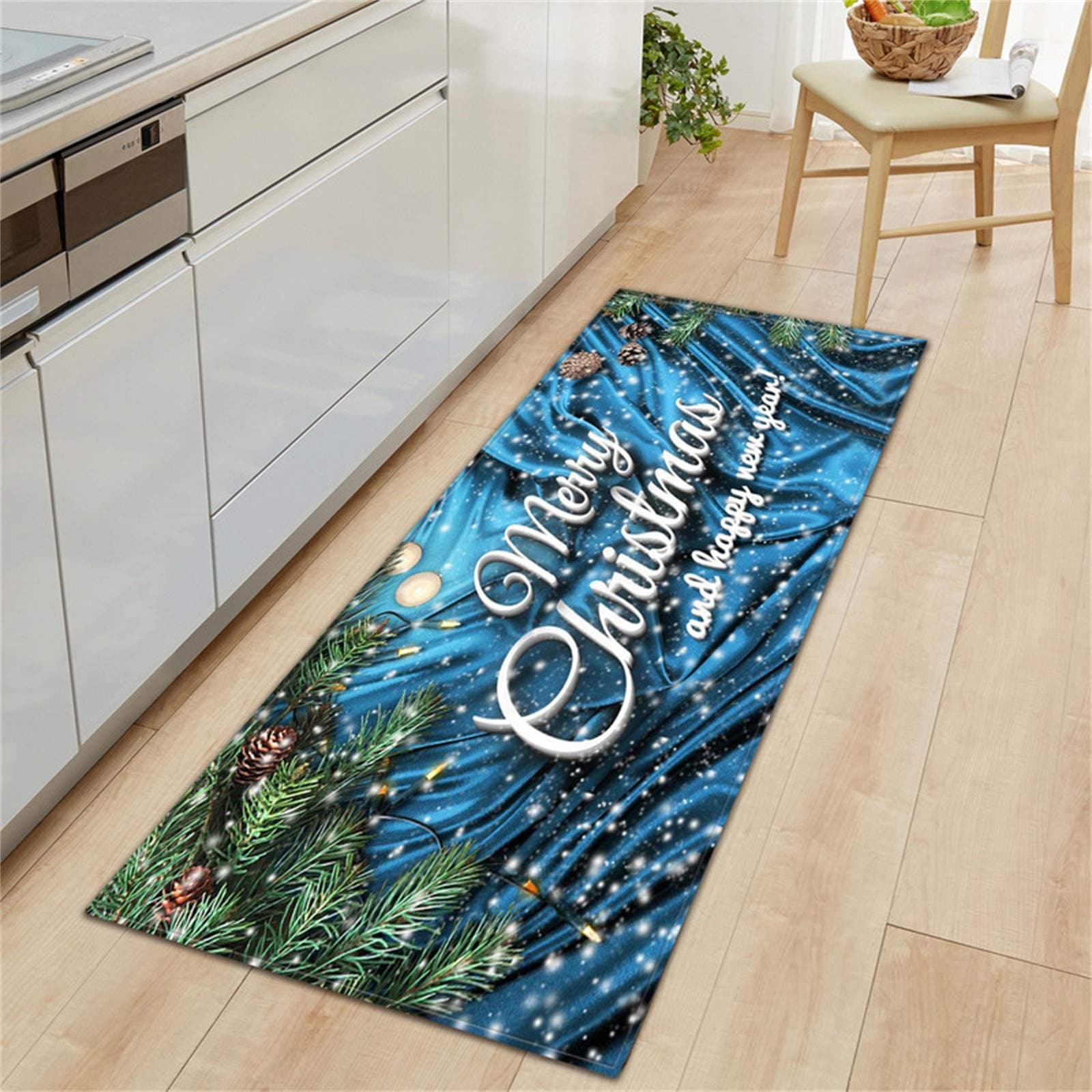 Christmas Decoration Sale Clearance Novelty Festive Merry Christmas Welcome Doormats Indoor Home Carpets Decor Cover, Tank & Rug Bathroom Decoration Set Merry Christmas and Happy New Years 40X120CM