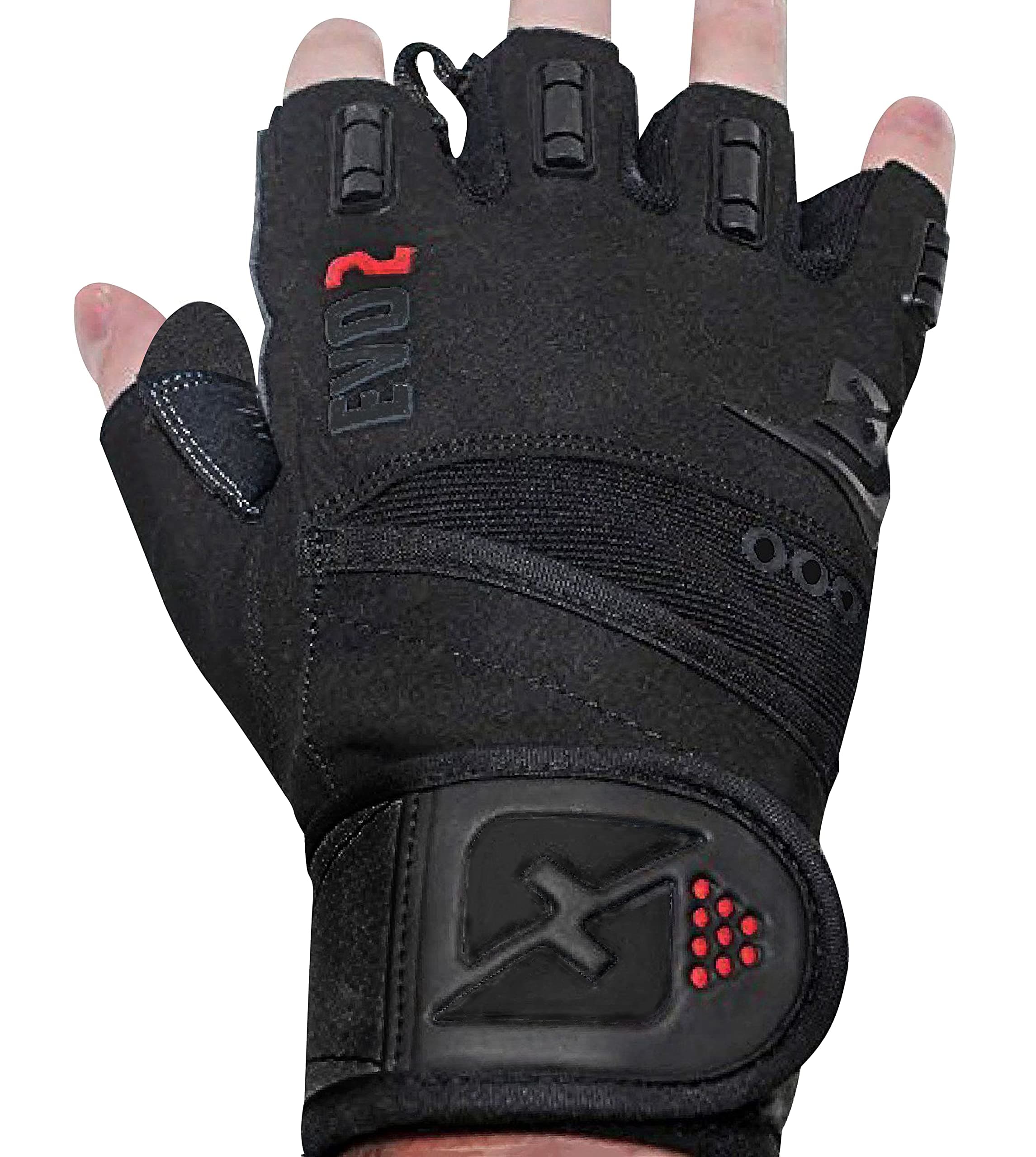skott 2019 Evo 2 Weightlifting Gloves with Integrated Wrist Wrap Support-Double Stitching for Extra Durability-Get Ripped with The Best Body Building Fitness and Exercise Accessories