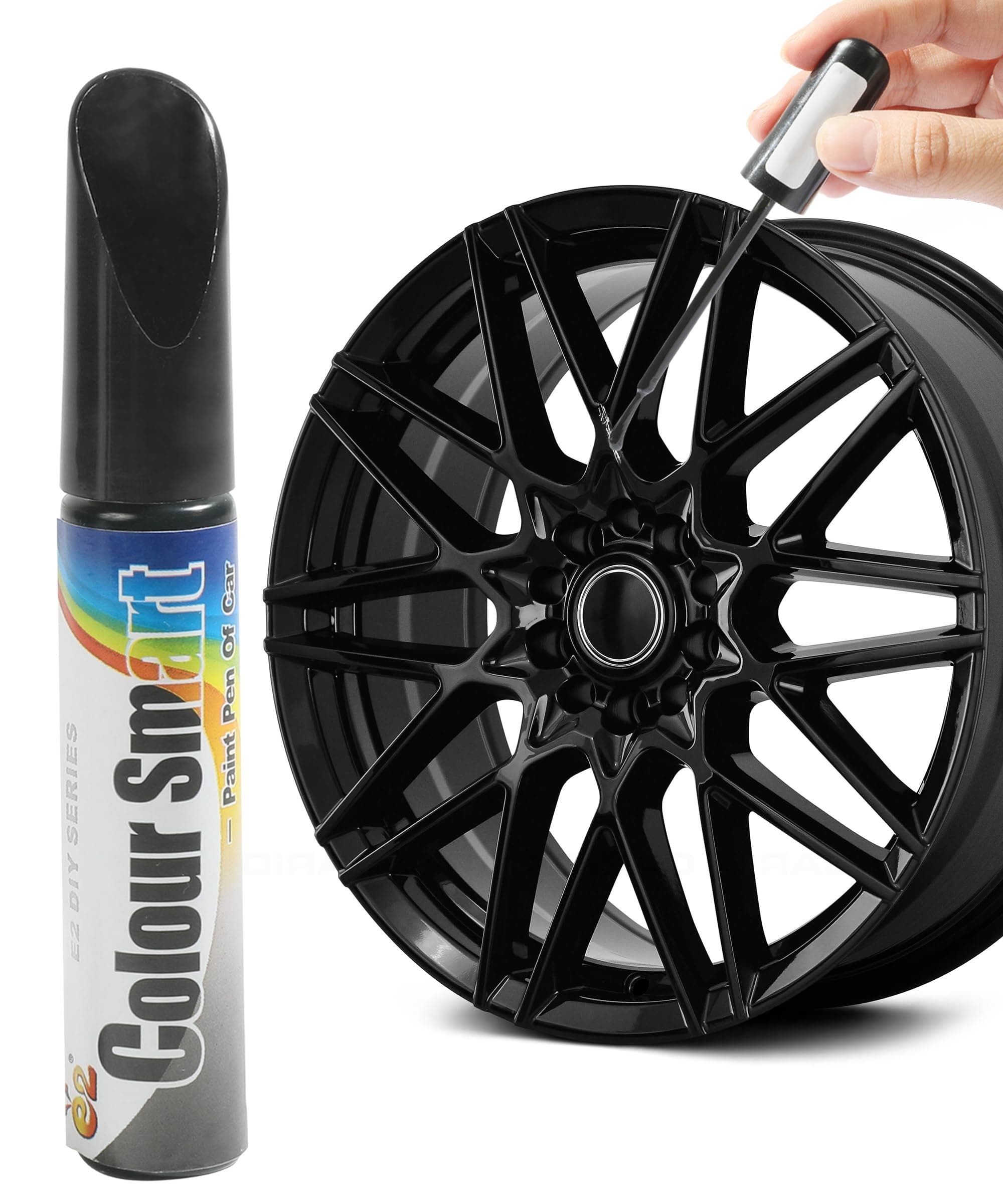 Touch Up Paint for Cars,Rim Paint,Car Accessories Wheel Paint,Auto Touch Up Paint,Car Scratch Remover Pen,Rim Scratch Repair,Car Paint Automotive Paint, Rim Paint for Car Wheel Repair (Black)