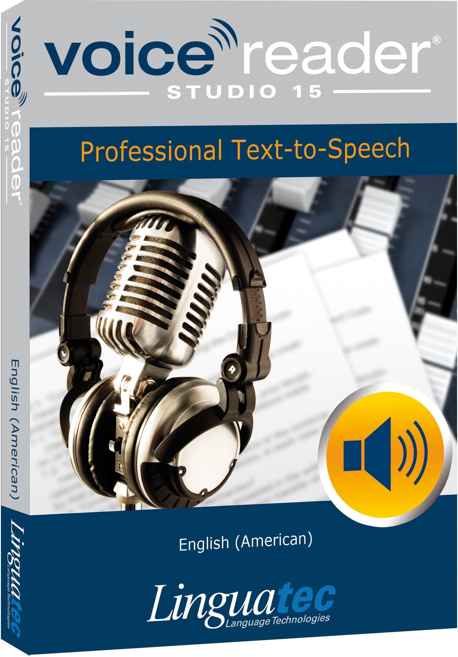 Voice Reader Studio 15 English (American) Professional Text-to-Speech Software (TTS) for Windows PC / Convert any text into audio / Natural sounding voices / Create high-quality audio files / Large
