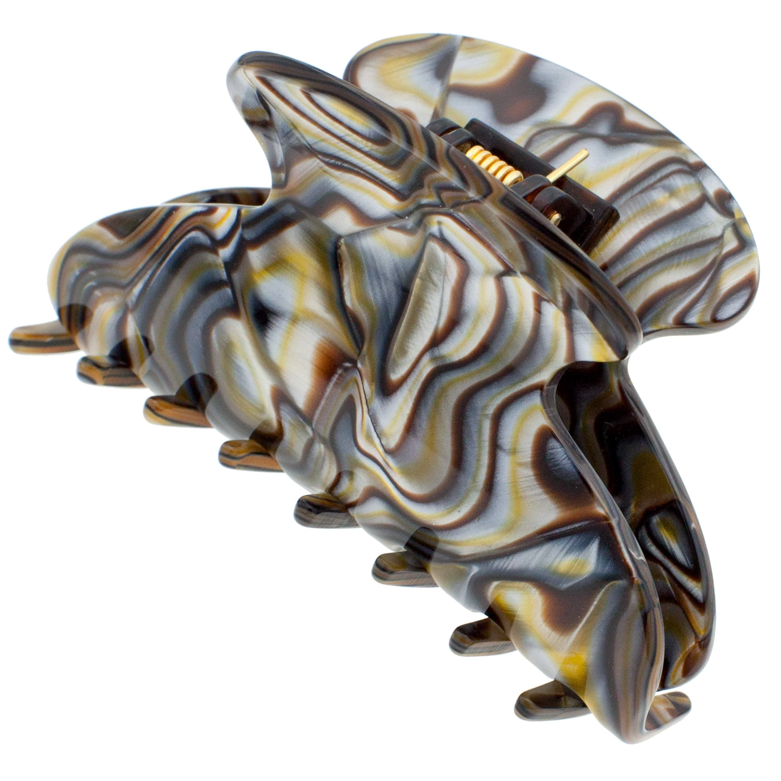 Camila Paris CP3058 French Hair Clip for Women, Onyx, for Thick Hair for Long Curly Wavy Hair, Girls Hair Claw Clips Jaw, Styling Hair Accessories for Women, Strong Hold No Slip Grip, Made in France