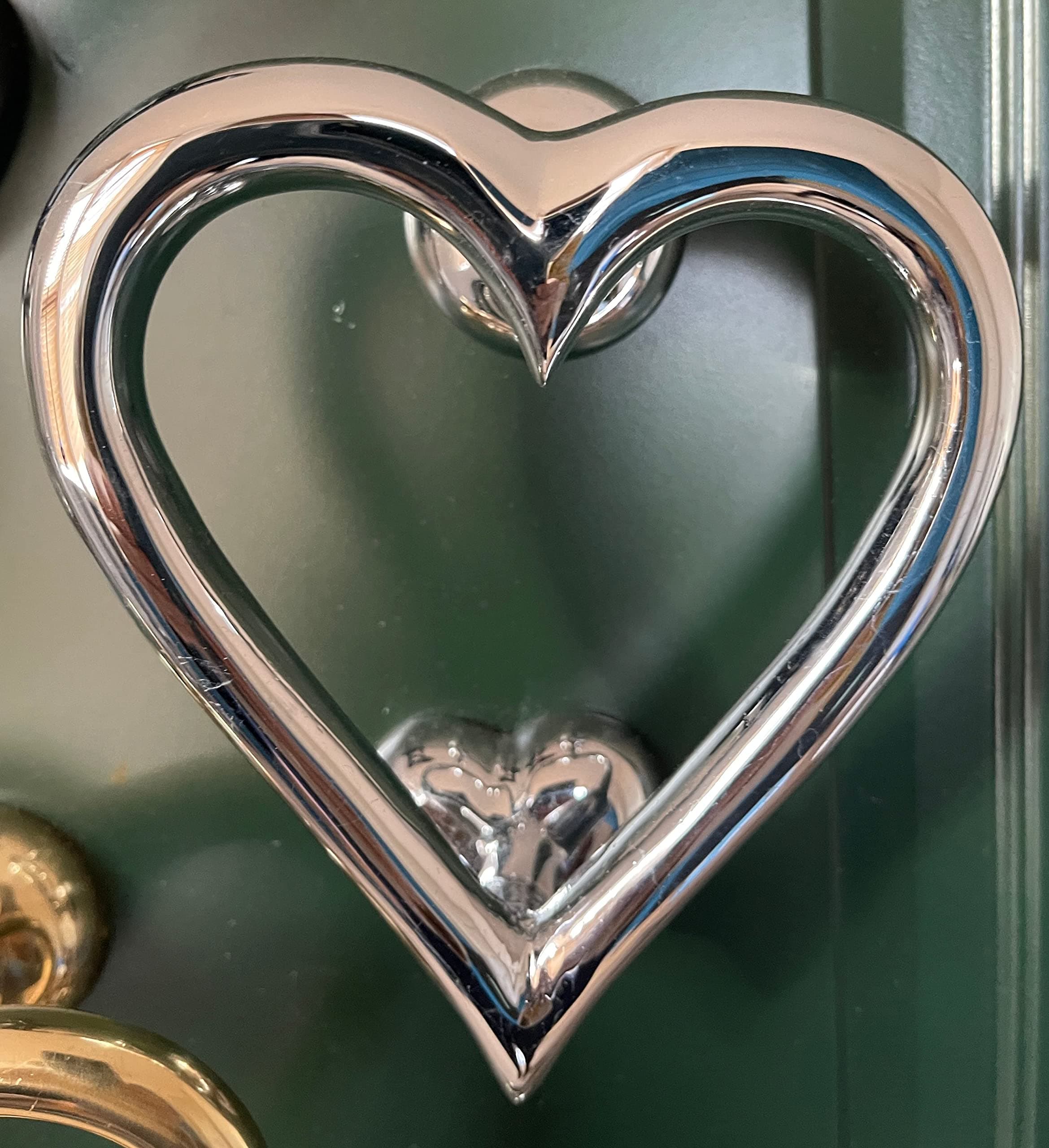 Heart Door Knocker Chrome