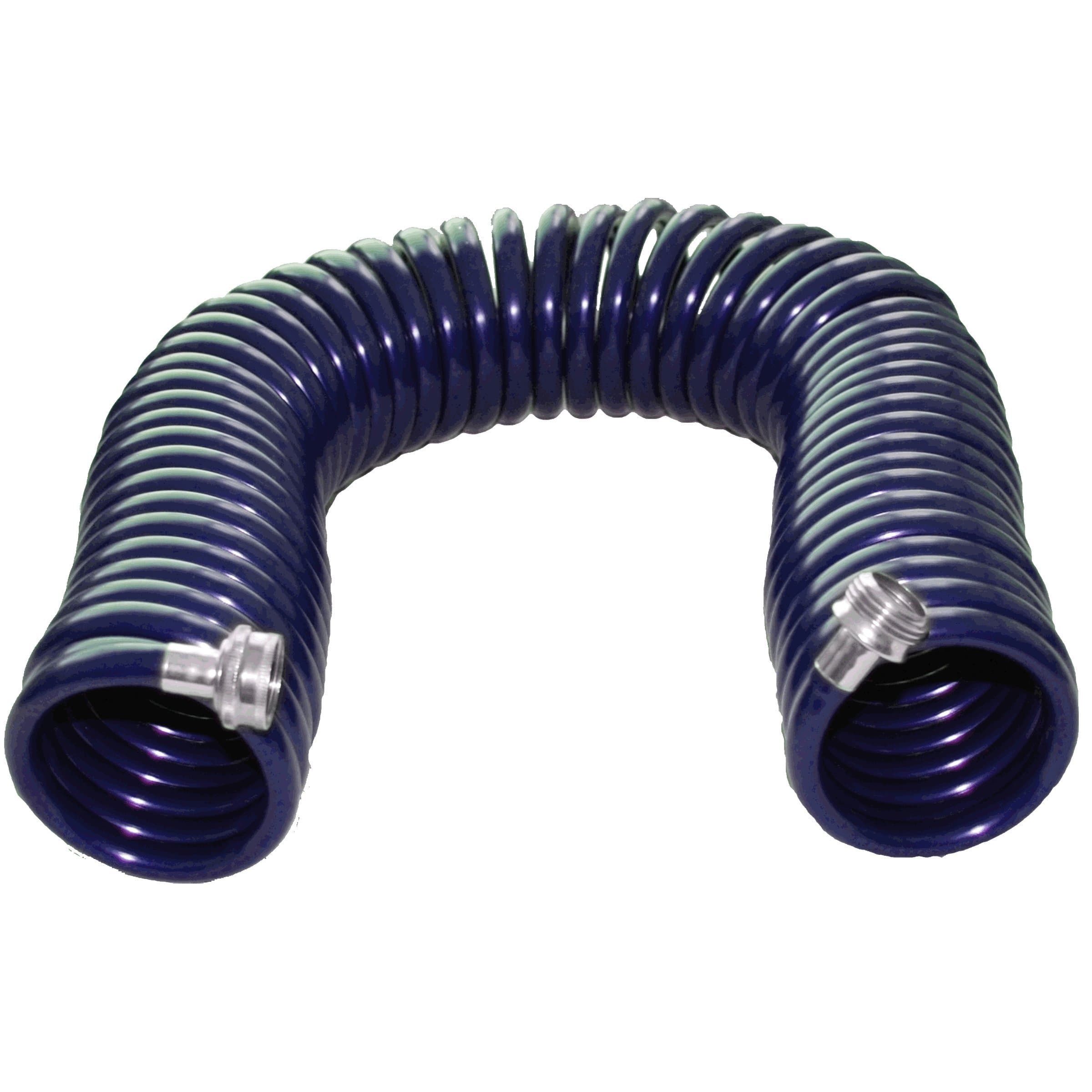 Plastair SpringHose PUWE650B93-AMZ Light EVA Lead Free Drinking Water Safe Recoil Garden Hose, Blue, 3/8-Inch by 50-Foot