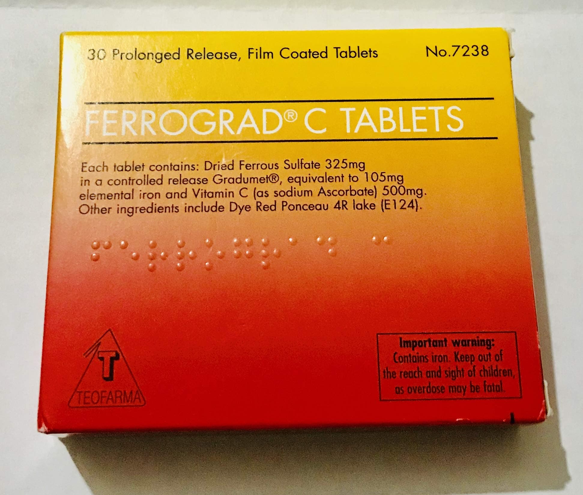 Iron & Vitamin C Tablets 30