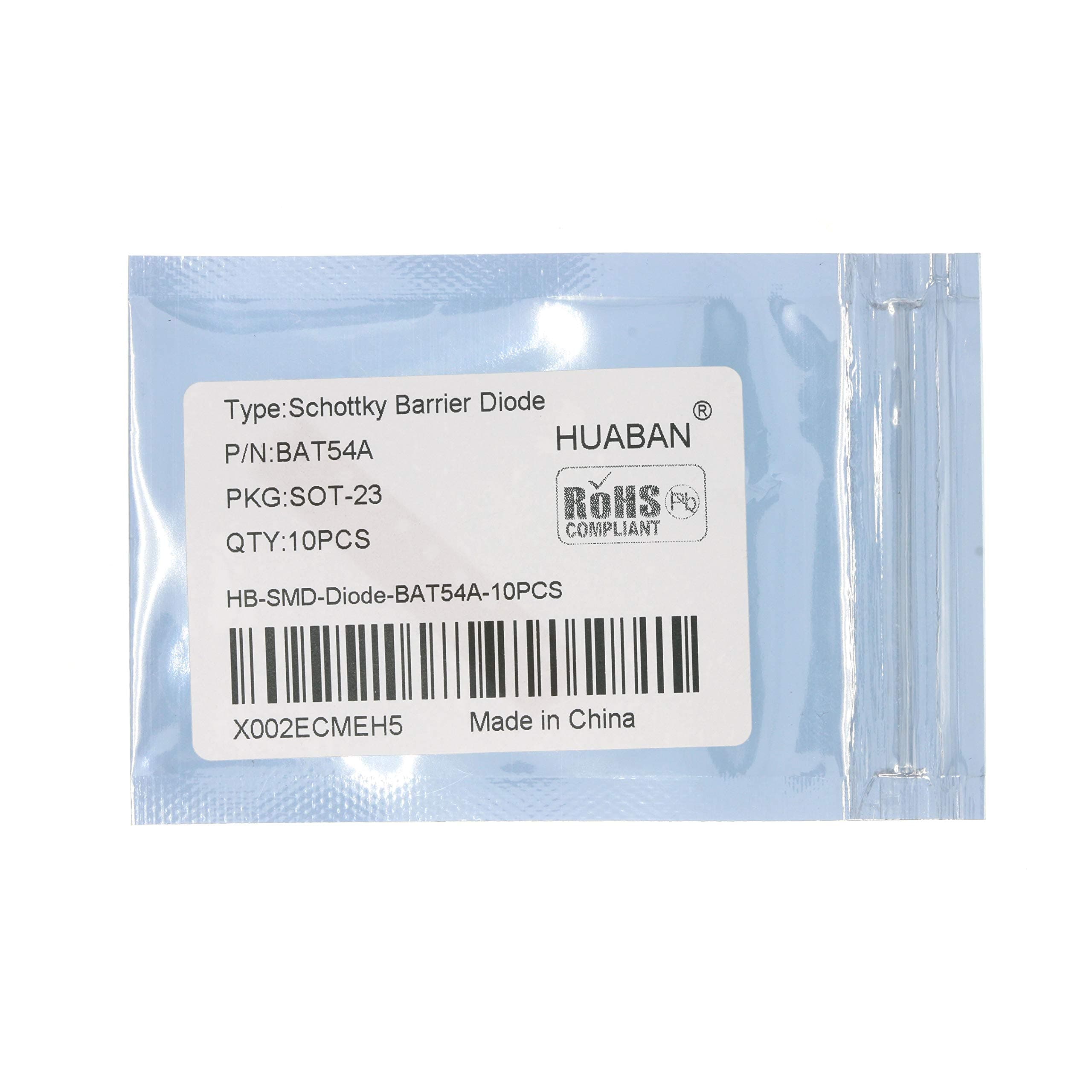 HUABAN 10PCS BAT54A Schottky Barrier Diode SOT-23 Marking WV3