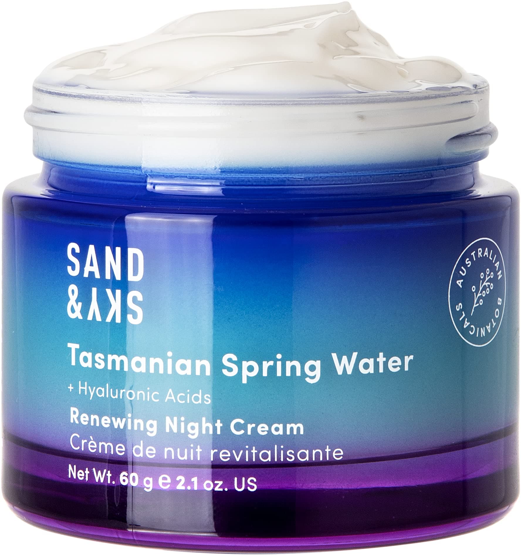 Tasmanian Spring Water Deep Hydration Night Cream with 3x Hyaluronic Acid - Anti-Aging Repair Cream for Wrinkles, Boosts Collagen Production