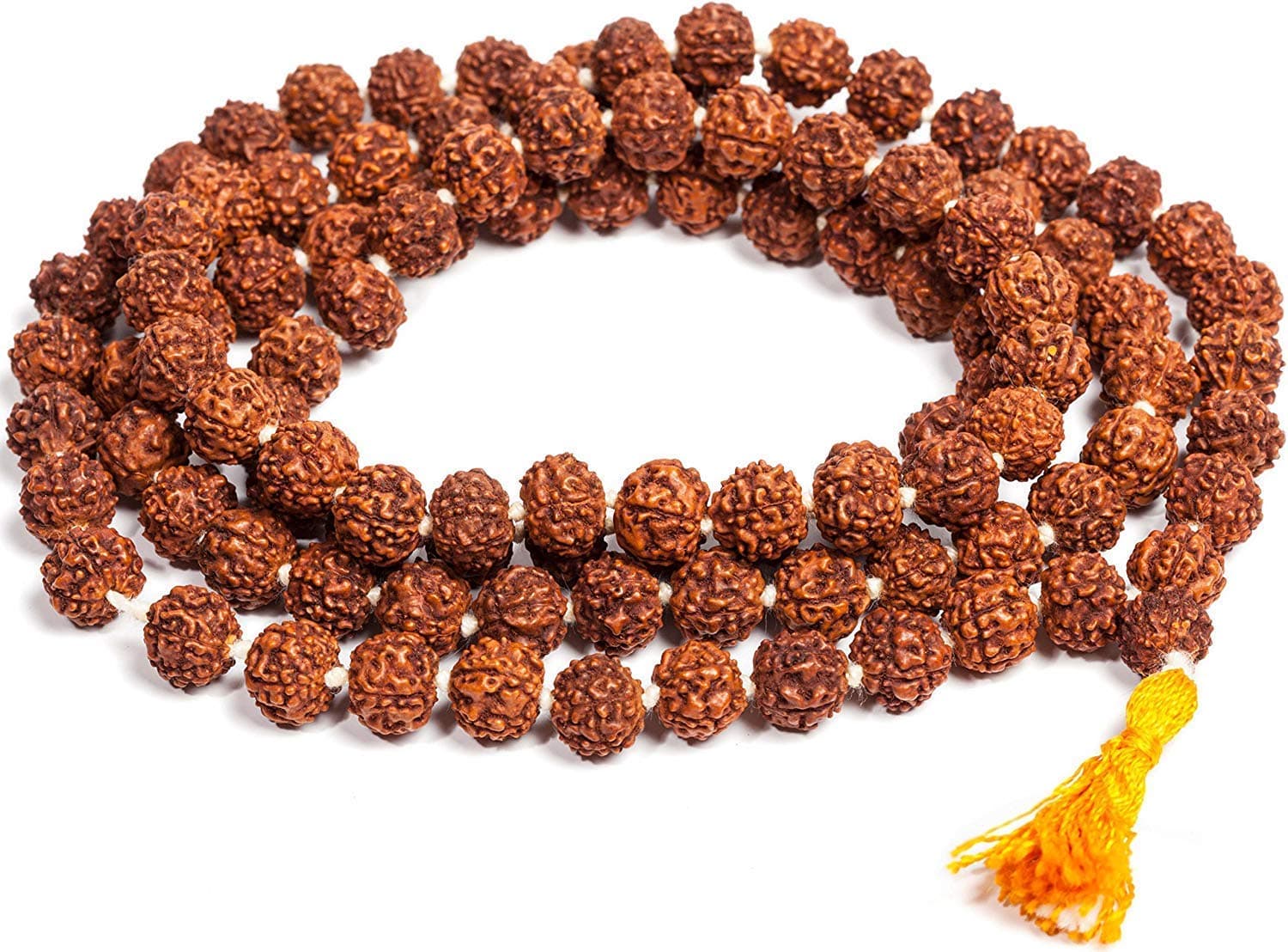 Energised 5 Mukhi Faced Rudraksh Mala, Rudraksha 6mm 108 Beads, Certified, Energised, Spiritual Yoga