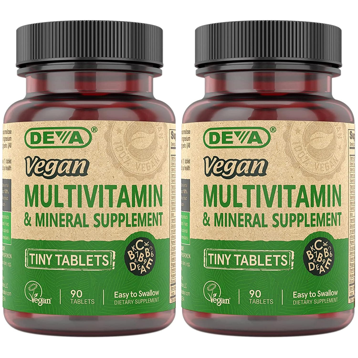 Vegan, Multivitamin & Mineral Supplement, Tiny Tablets, 90 Tablets