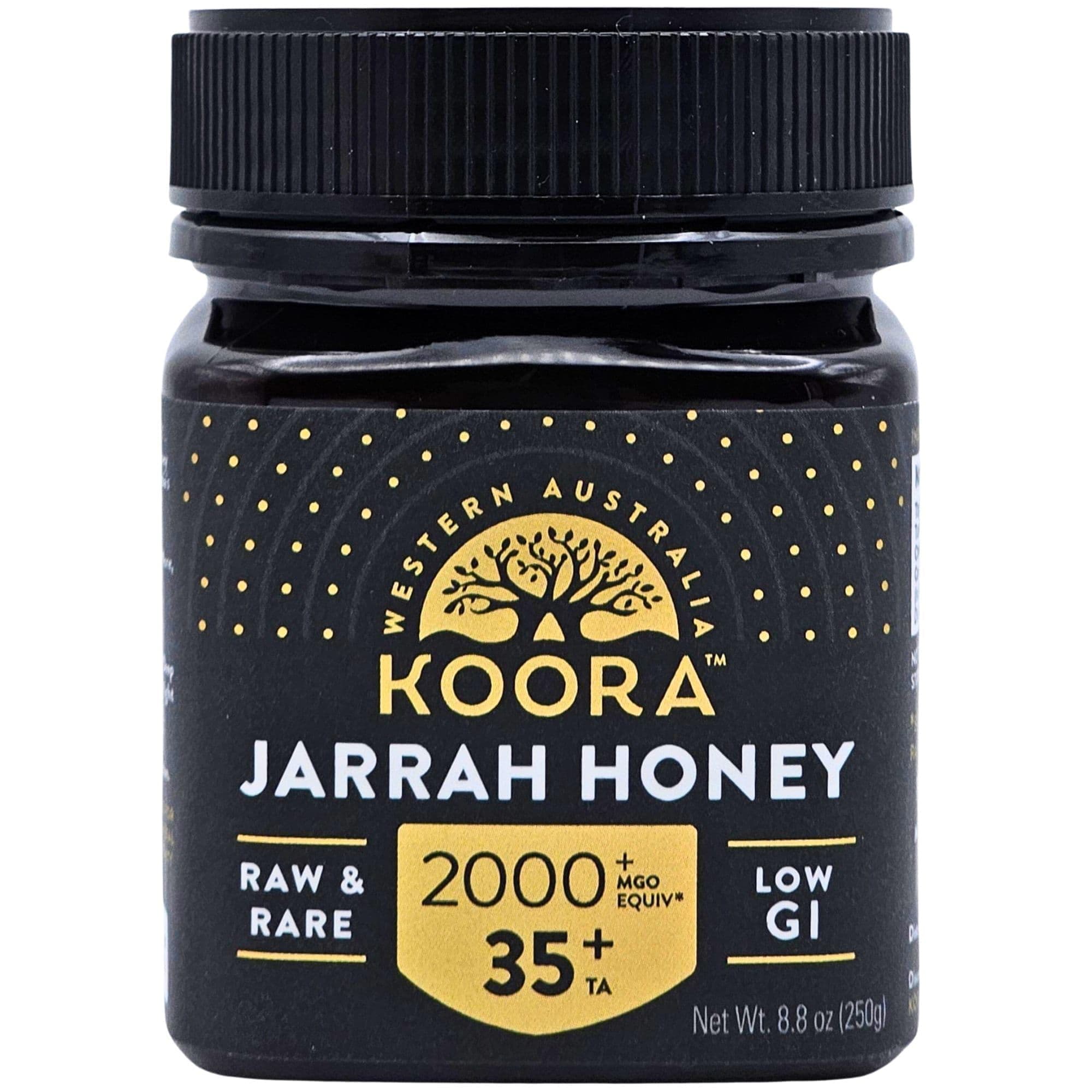 KOORA Jarrah Honey TA 35+ (Stronger than MGO 2000+ Manuka Honey Bioactivity) Raw Medicinal Honey with Medical Grade Potency for Daily Health and Immune Support from Western Australia, 8.8 oz