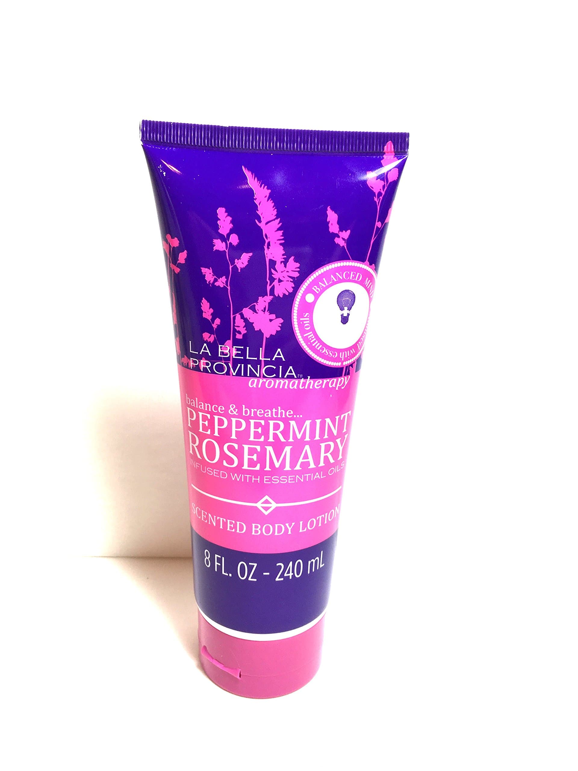 Aromatherapy Balance and Breathe Peppermint Rosemary Scented Body Lotion, 8 FL. 0Z - 240 mL