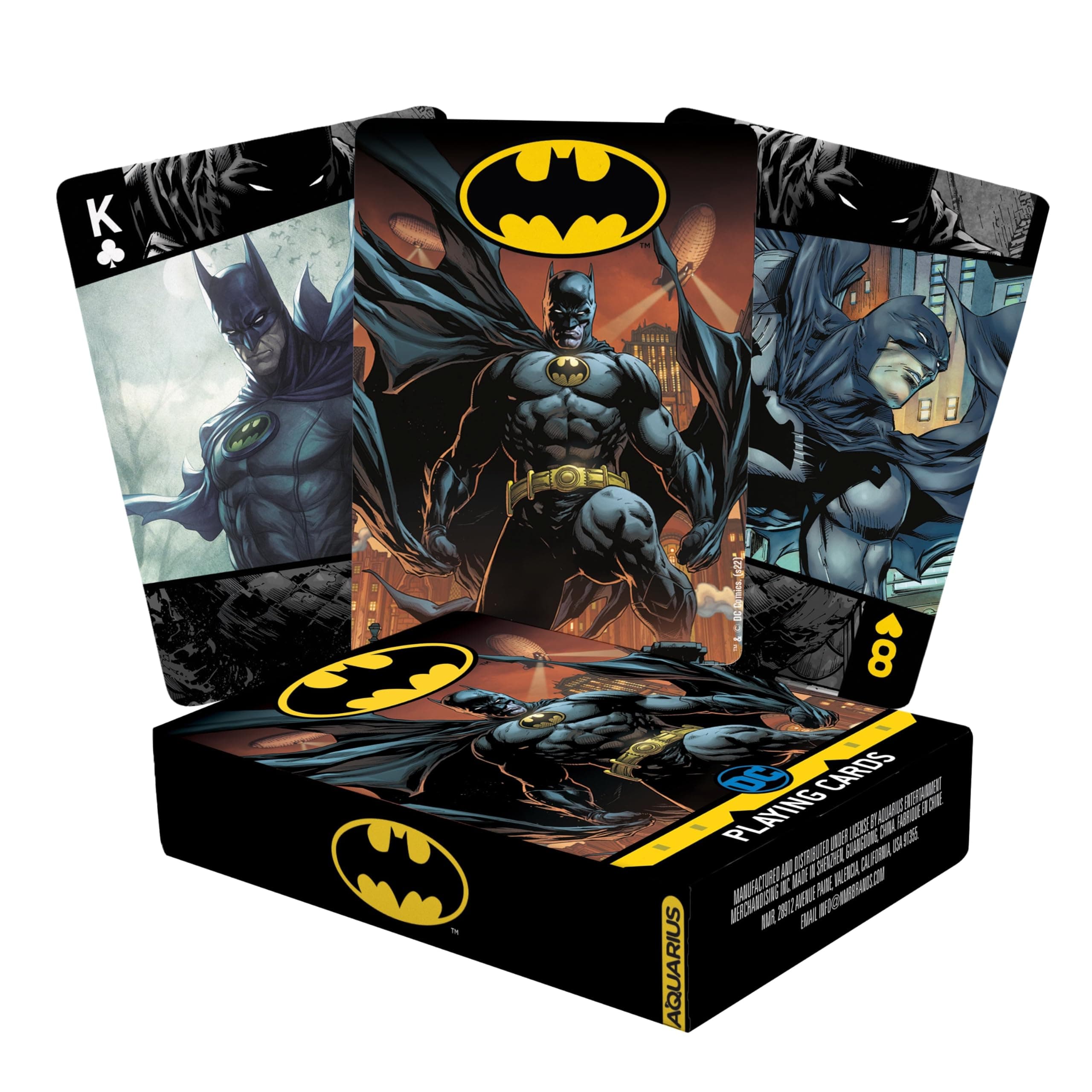 Aquarius DC Comics Batman Playing Cards - Batman Themed Deck of Cards for Your Favorite Card Games - Officially Licensed DC Comics Merchandise & Collectibles