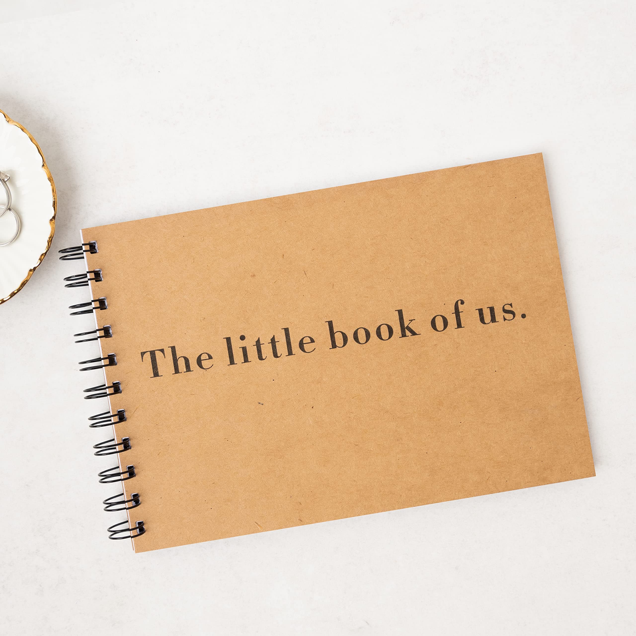 Hip Hip Hooray Reasons Why I love you, Valentines Day, Wedding Anniversary Gift, Scrapbook, Memory Book, Journal, Couples, Our Story Keepsake, Brown, A5