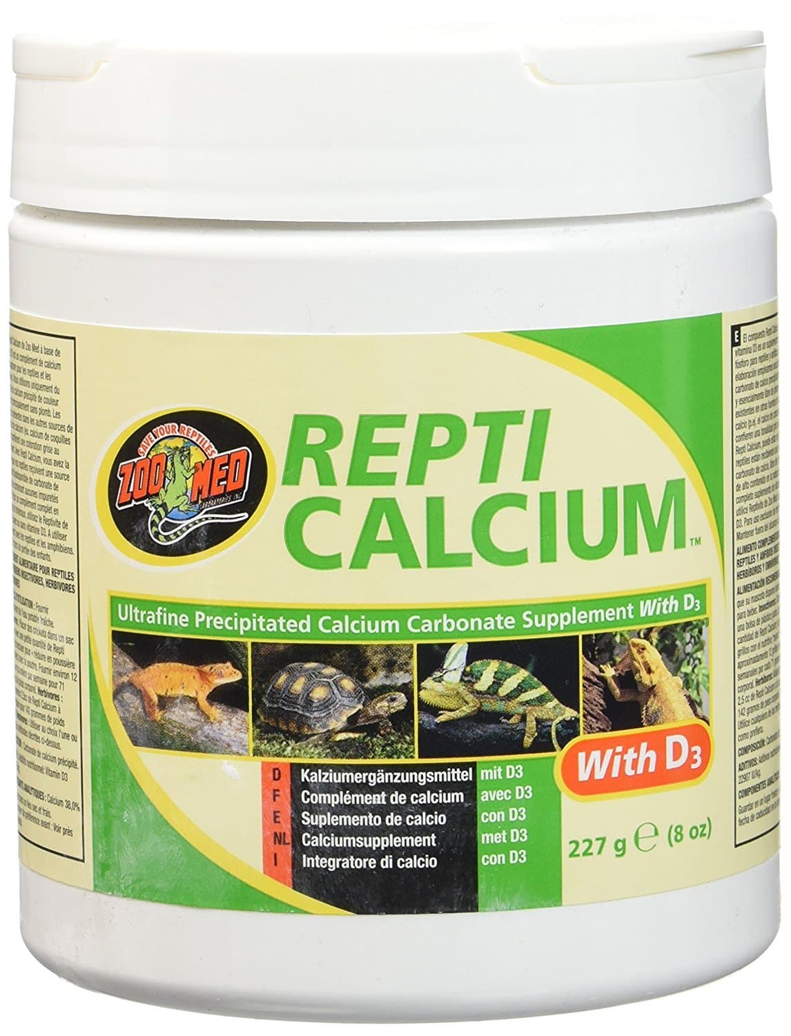 Zoo Med Reptile Calcium with Vitamin D3, 8-Ounce
