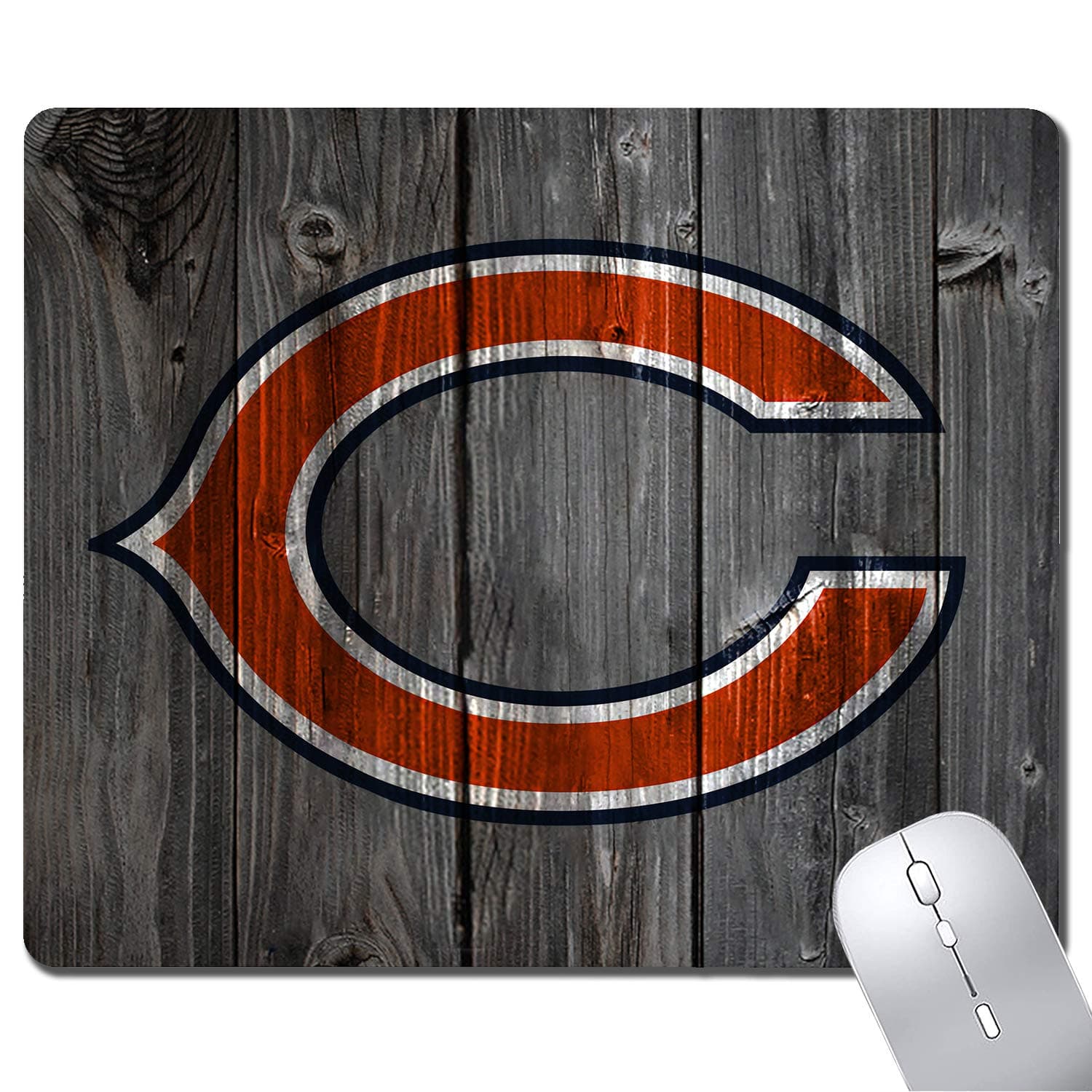 Tmoschops Sports Mouse Pad Vintage Wood Texture Background Rubber Mouse Pads for Computers Laptop