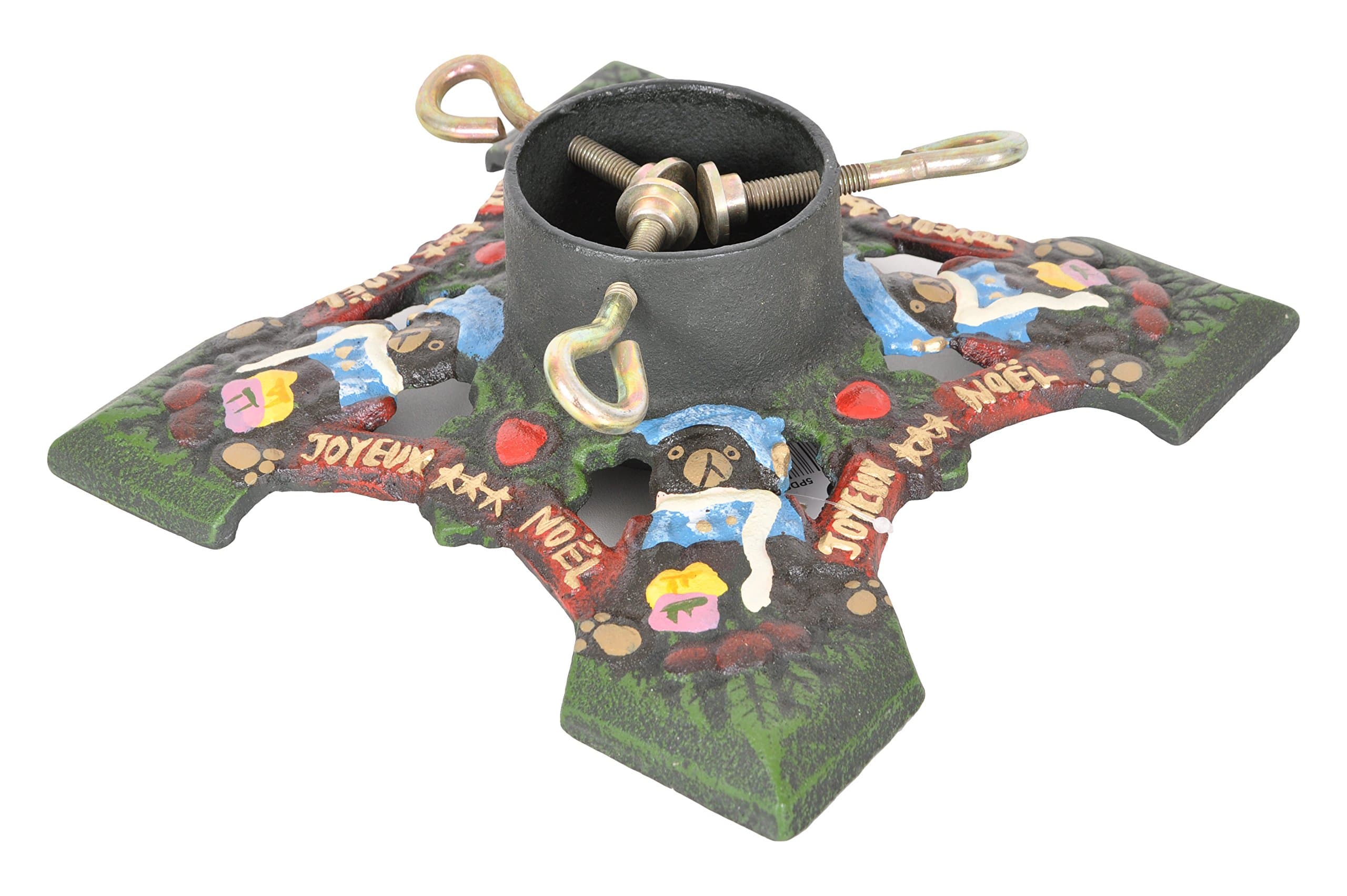 AUTOUR DE MINUIT Around Midnight 5pds103 Cast Iron Christmas Tree Stand 23x23x8 cm Multi-Coloured