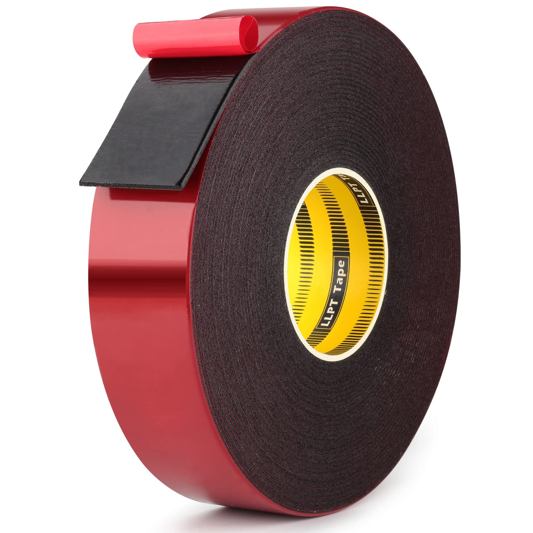 Double Sided Foam Tape 1 Inches x 50 Ft Durable Adhesive Weatherproof for Fill Gaps Attach Bond and Mount Uneven Or Textured Surfaces (T004A)