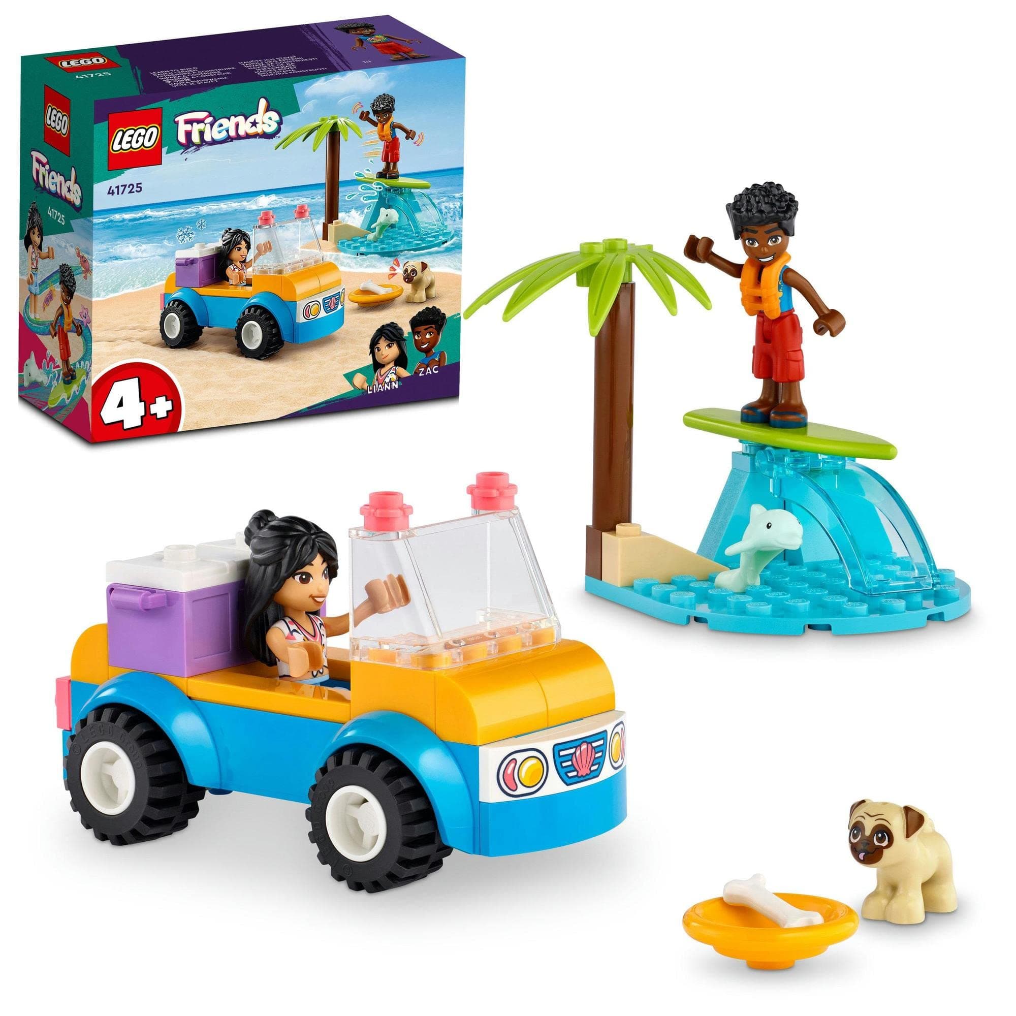 Lego Friends Summer Beach Buggy 41725 Toy Block Present Vehicle Glue Girl 4 Years Old