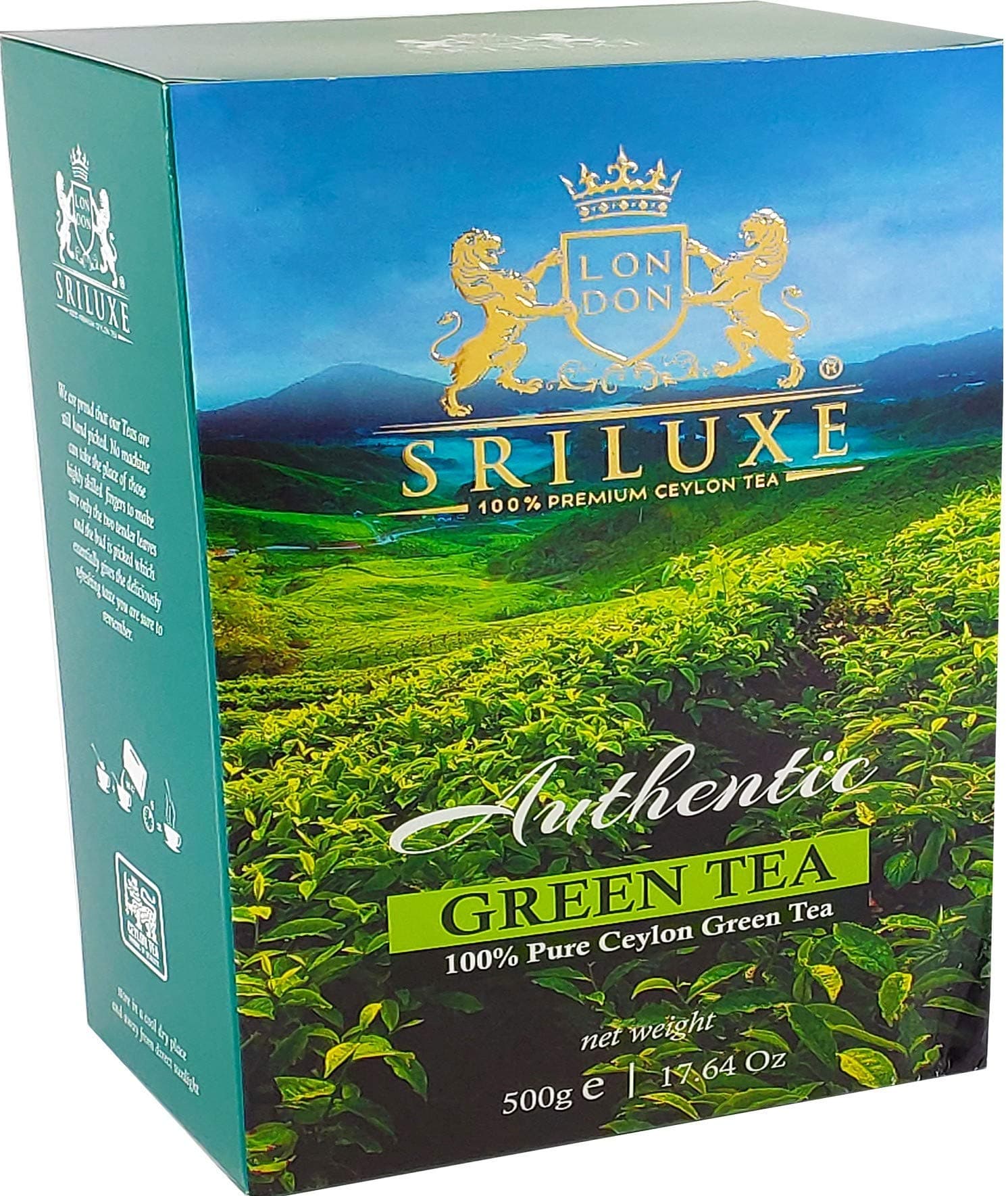 Premium Quality Ceylon Green Tea Loose Leaf | Exquisite Taste and Aroma | Best Green Tea | Brew Hot, Iced or Kombucha Tea (Green, 500g)