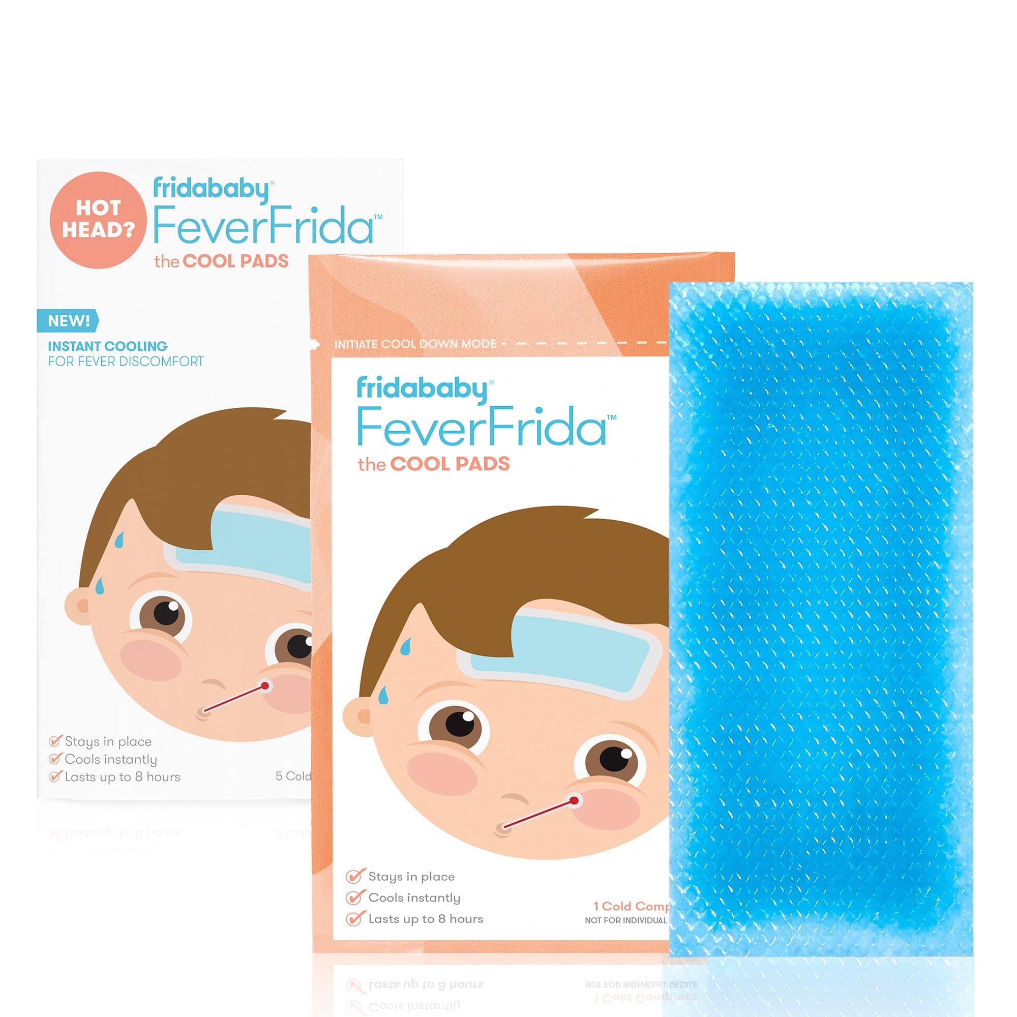 Frida Baby Cool Pads for Kids Fever discomfort by fridababy, 5 Count