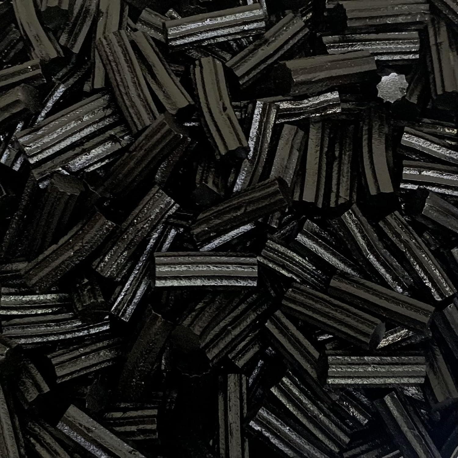 Black Liquorice Bites - Liquorice Cuttings - 1KG Bag - Licorice