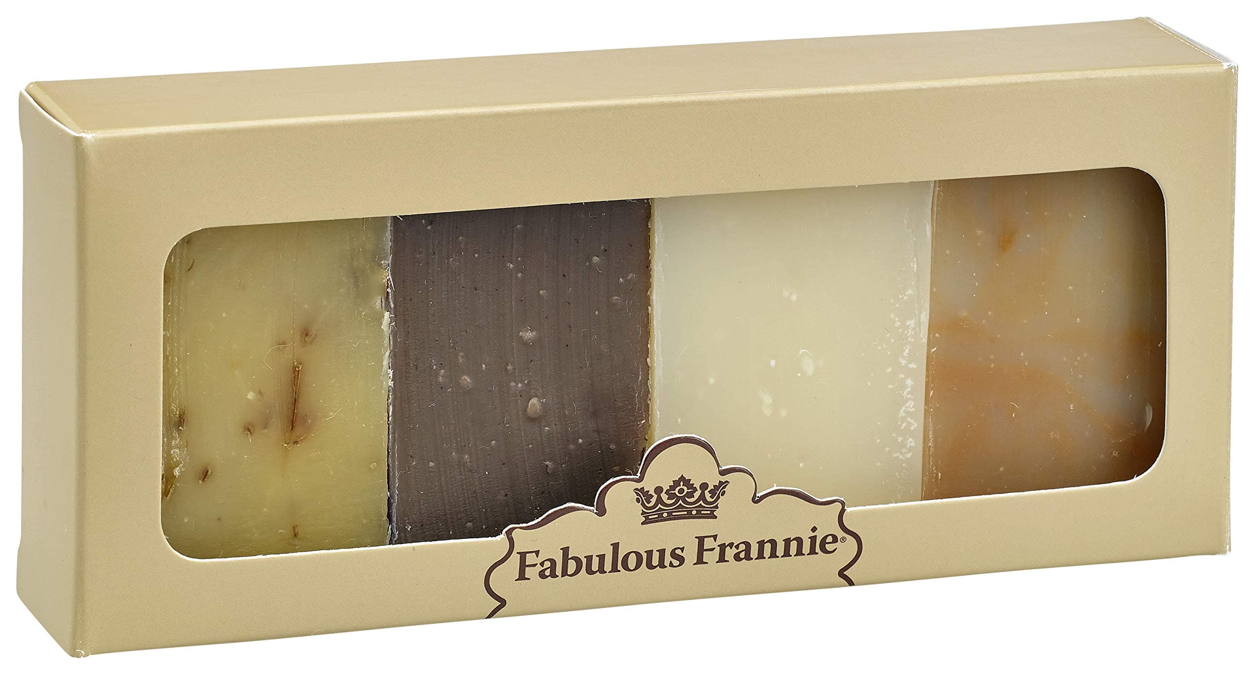 Fabulous Frannie Aromatherapy All Natural Herbal Family Favorites Protect, Sleep, Orange Vanilla and Lemongrass Soap Sampler Set with Pure Essential Oils 2 Ounce (Pack of 4)