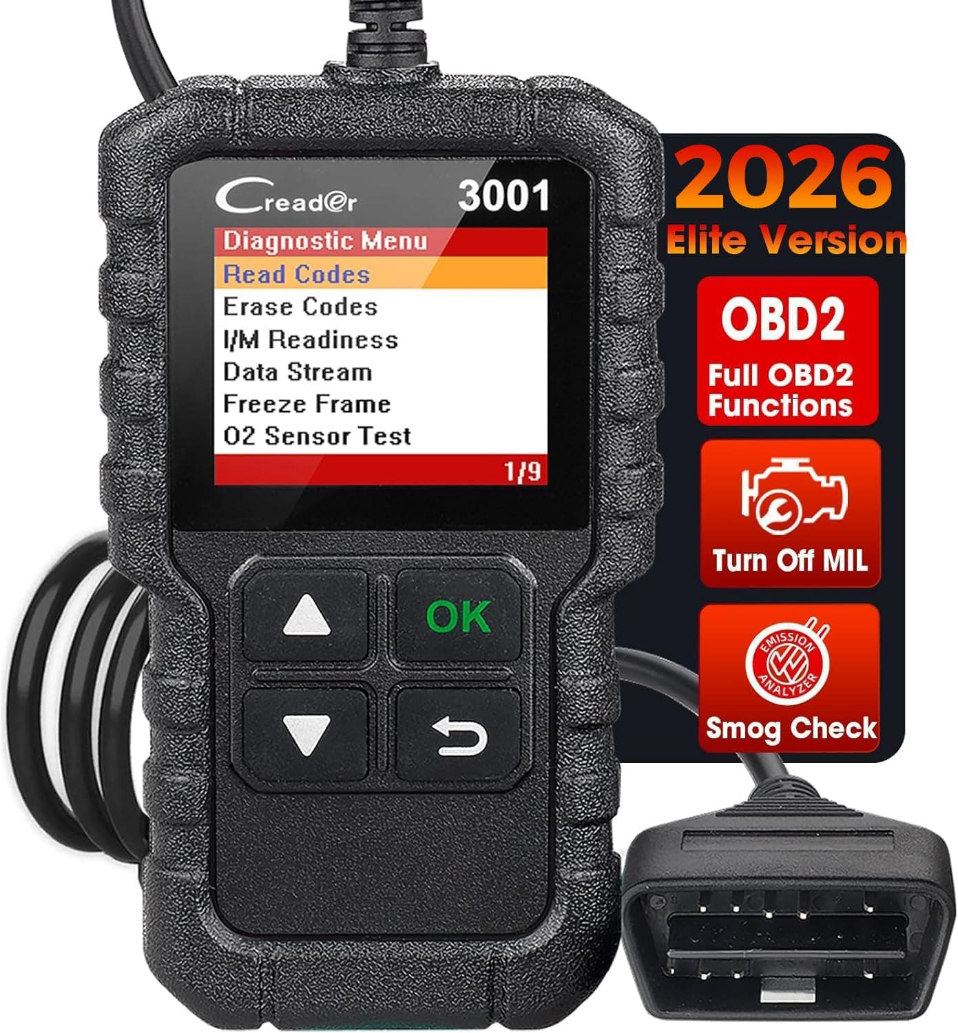 Gadget Guru Launch Creader 3001 OBD II Engine system diagnostic Scan tool for check engine light