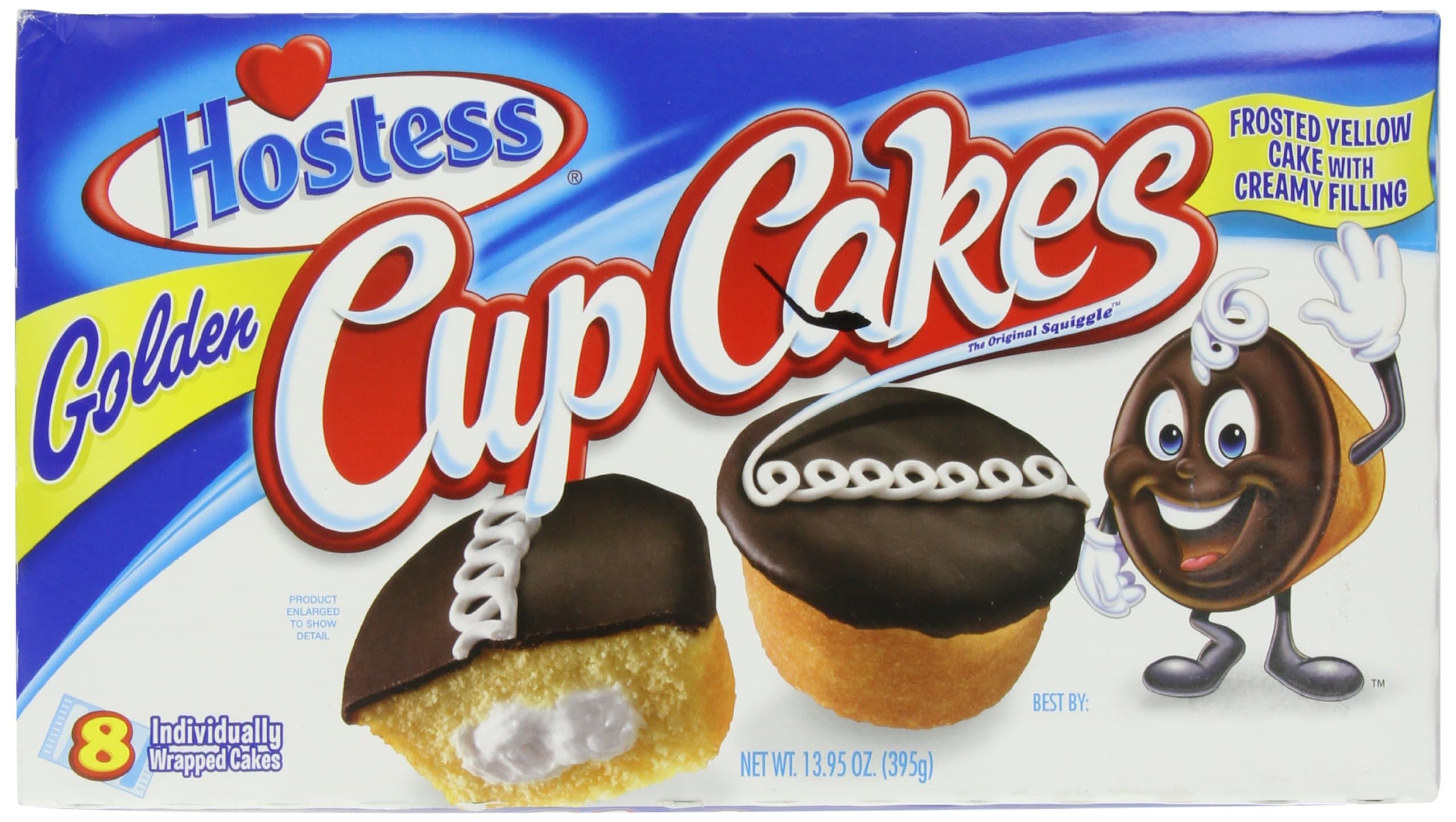 Hostess Golden Cup Cakes, 8 each