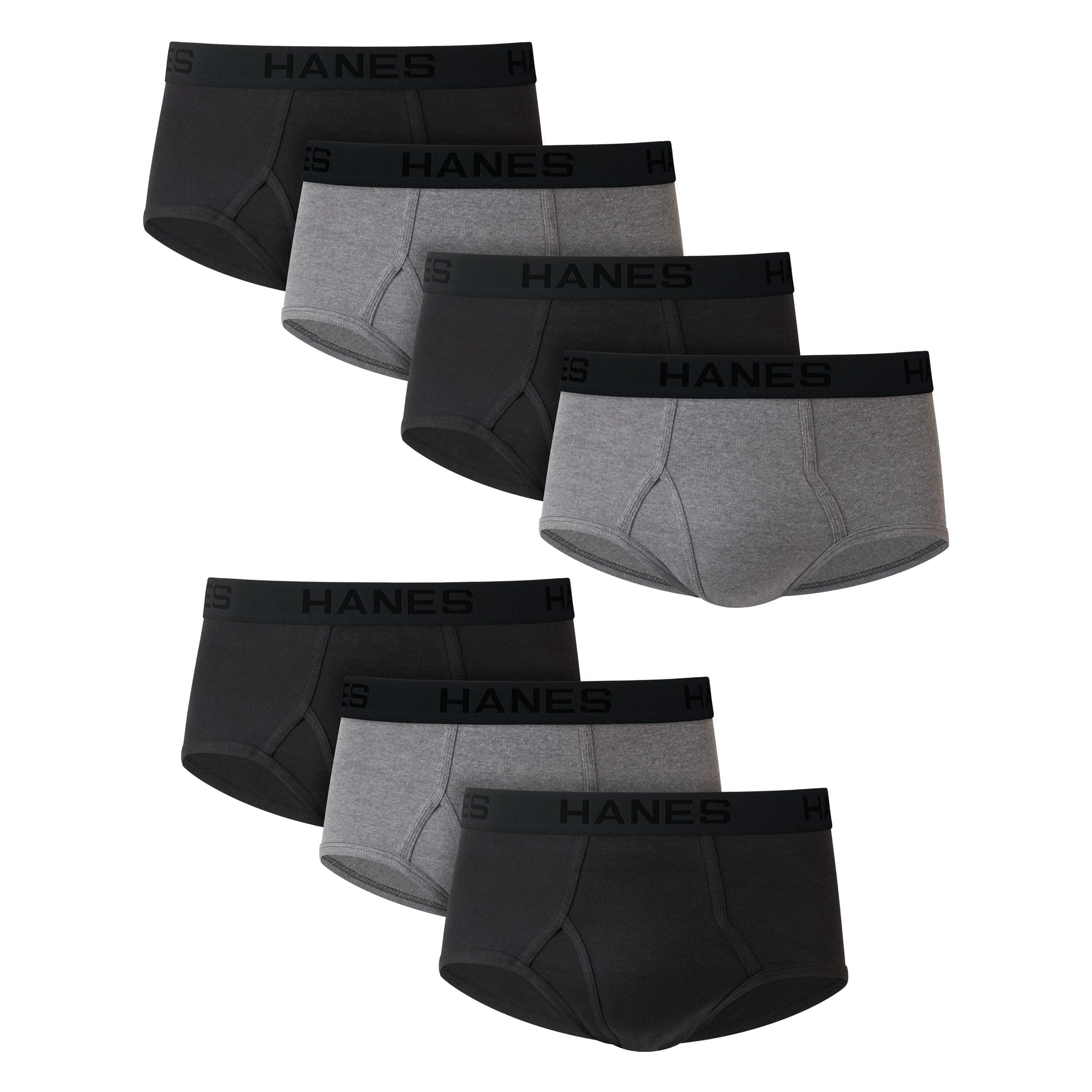 Men's Underwear Briefs Pack, 7-Pack, Sexy Men's Underwear, Cool & Breathable Cotton Underwear, Wicking, Black